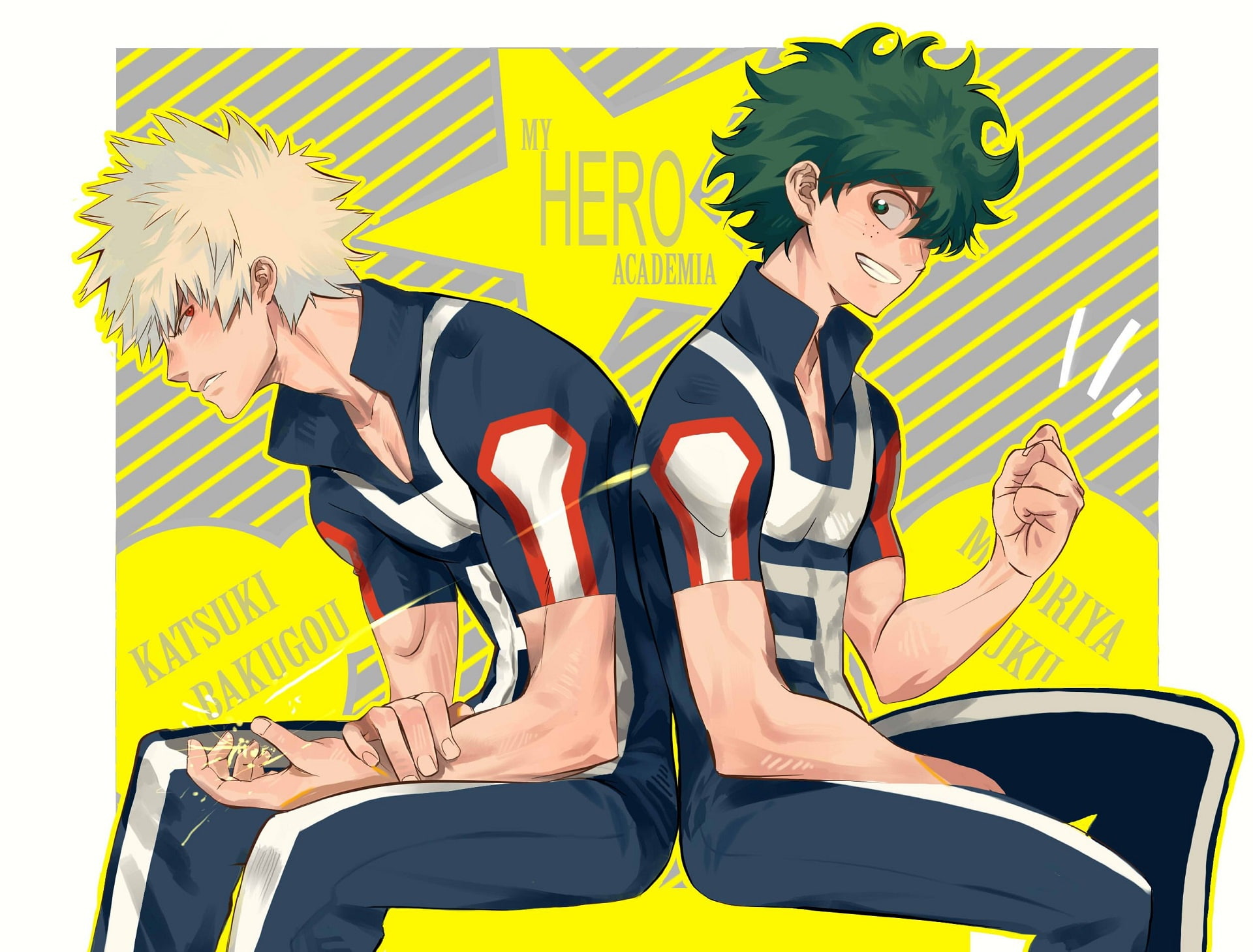 Midori Isuku, Boku no Hero Academy, 1080P, Bakuga Katsuki, My hero Academy, HD Wallpaper