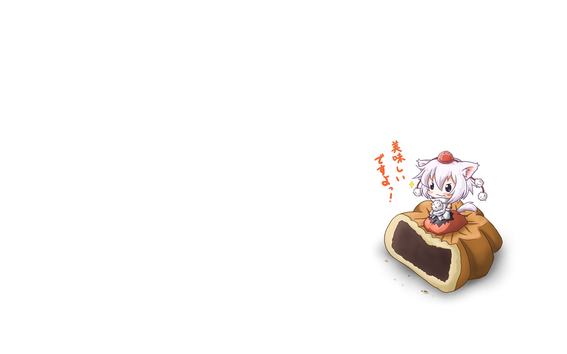 background, momiji, 1080P, ears, people, white, tengu, animal, hd, short, inumimi, inubashiri, Video Games, simple, art, Touhou, video, hair, games, HD Wallpaper