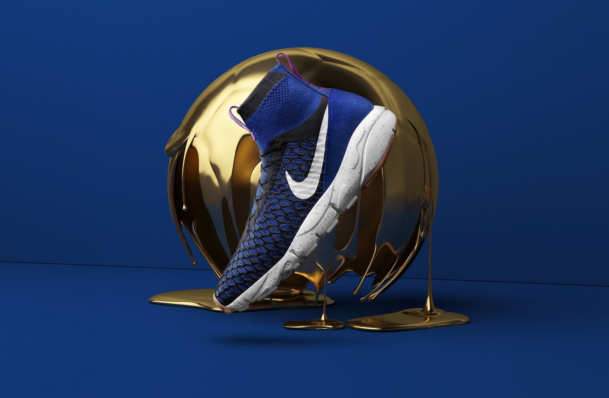 reflection, blue background, cool, safety, GoldenBalls, business, Sneakers, background, communication, no people, indoors, Blue, colored background, ball, HD Wallpaper