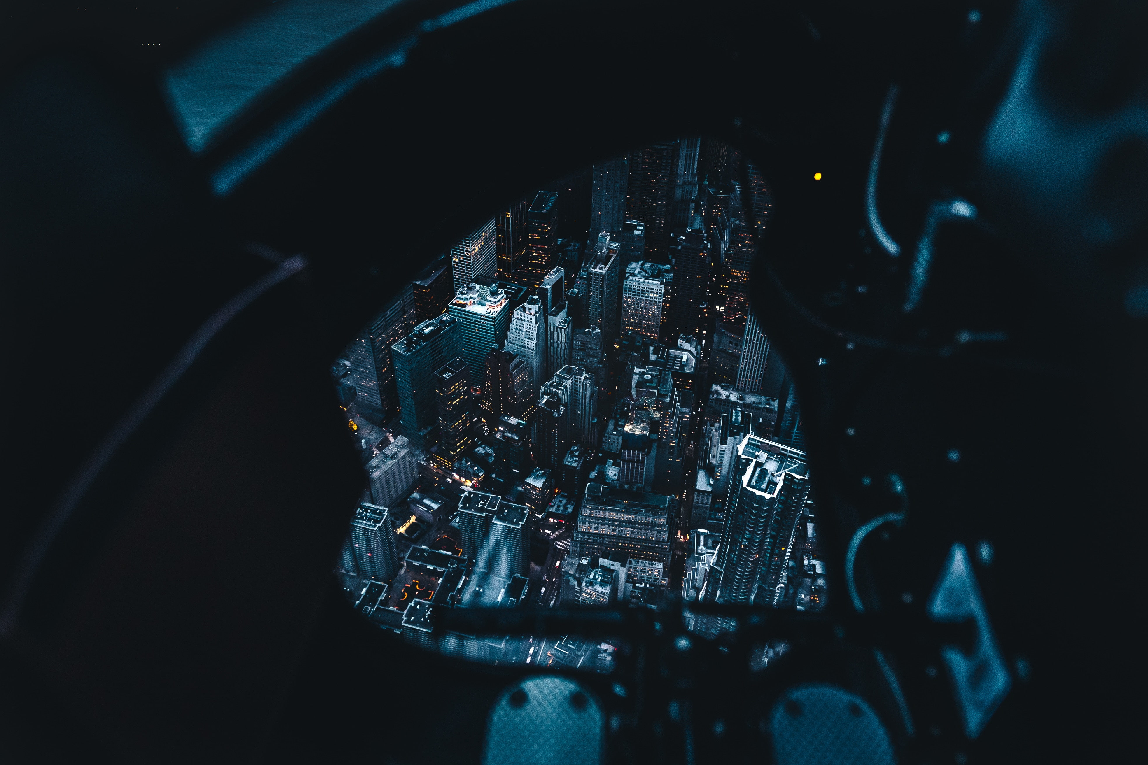 building, aerial, helicopter, city, Andre Benz, 4K, New York City, architecture, urban, HD Wallpaper