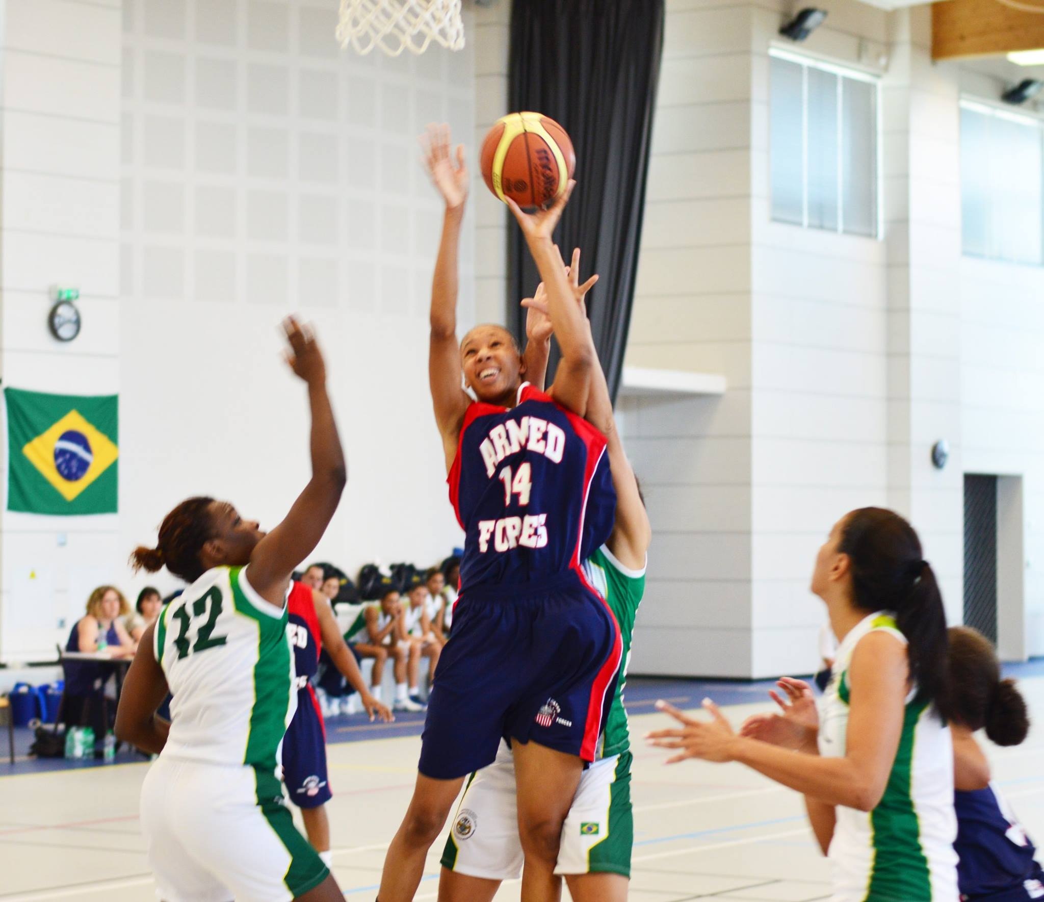 human limb, adolescence, play, clothing, teenage boys, gym, playing, hoop, arms raised, ball, 1080P, sports uniform, people, sport, women, exercising, HD Wallpaper
