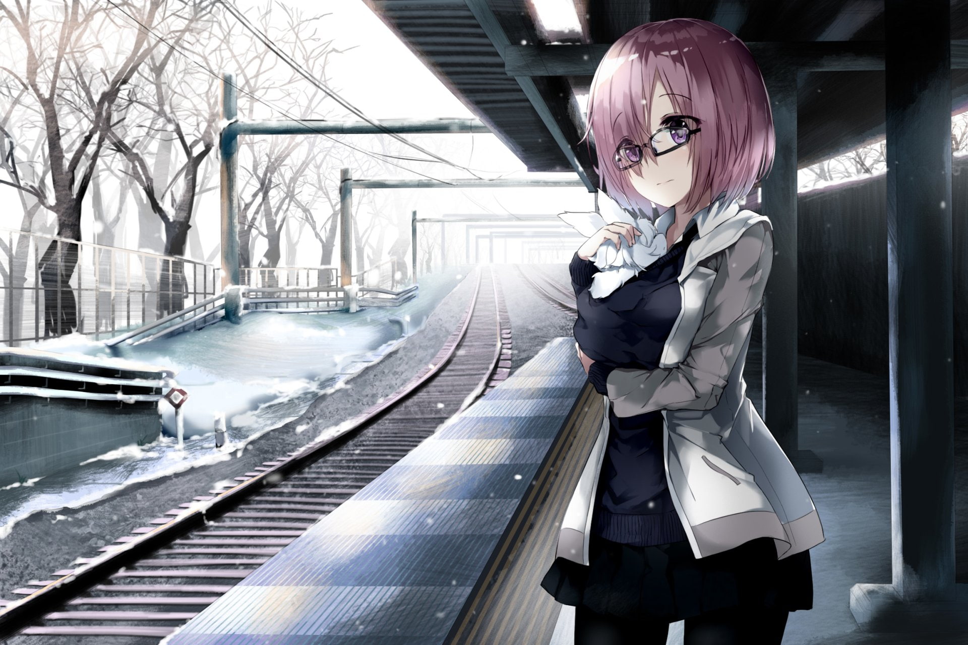 Fate Series, Mashu Kyrielight, Fate/Grand Order, 1080P, Fou (Fate/Grand Order), HD Wallpaper