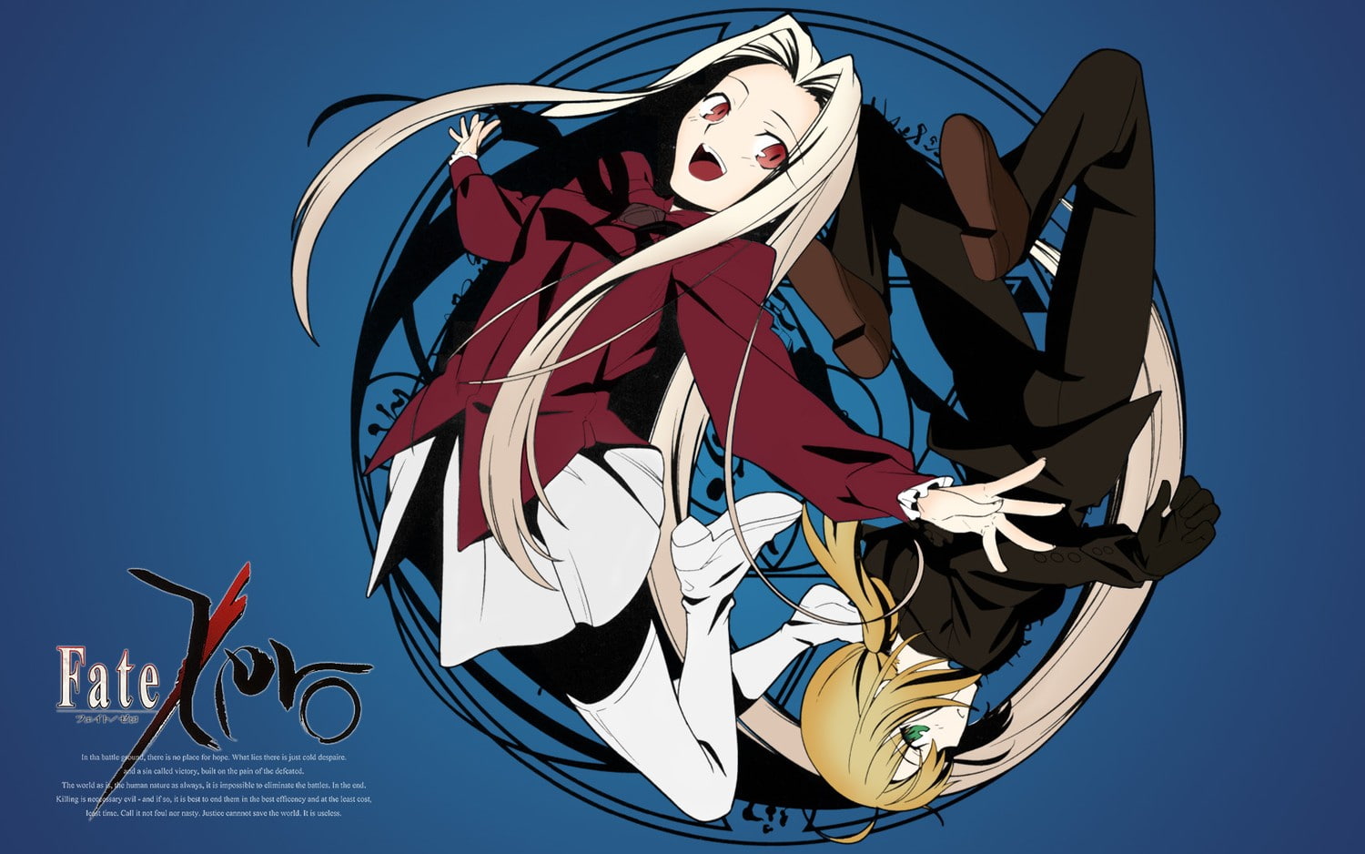 720P, Fate Series, anime girls, Fate/Zero, Irisviel von Einzbern, Saber, HD Wallpaper