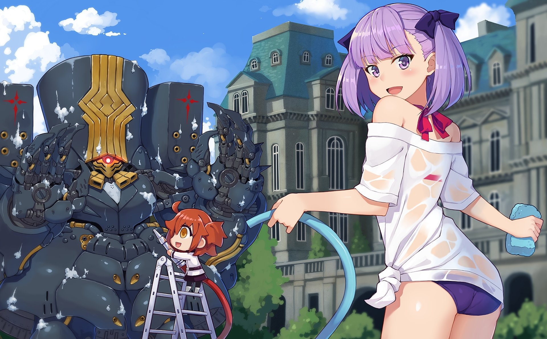 Fate Series, Helena Blavatsky (Fate/Grand Order), 1080P, Fujimaru Ritsuka, Fate/Grand Order, HD Wallpaper