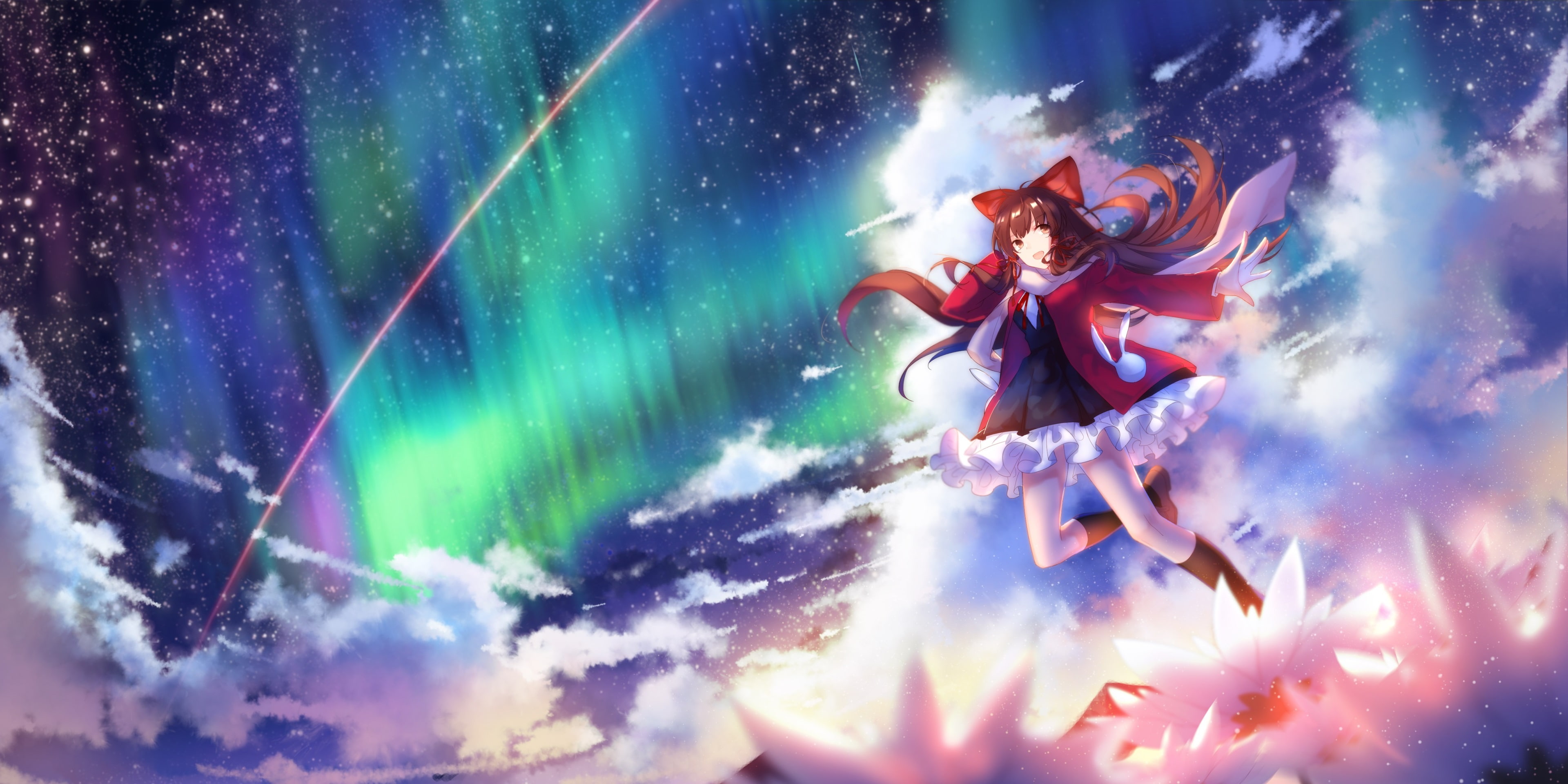 4K, arts culture and entertainment, group of people, nature, touhou 4k windows  hd, multi colored, adult, happiness, night, outdoors, emotion, stage, excitement, HD Wallpaper
