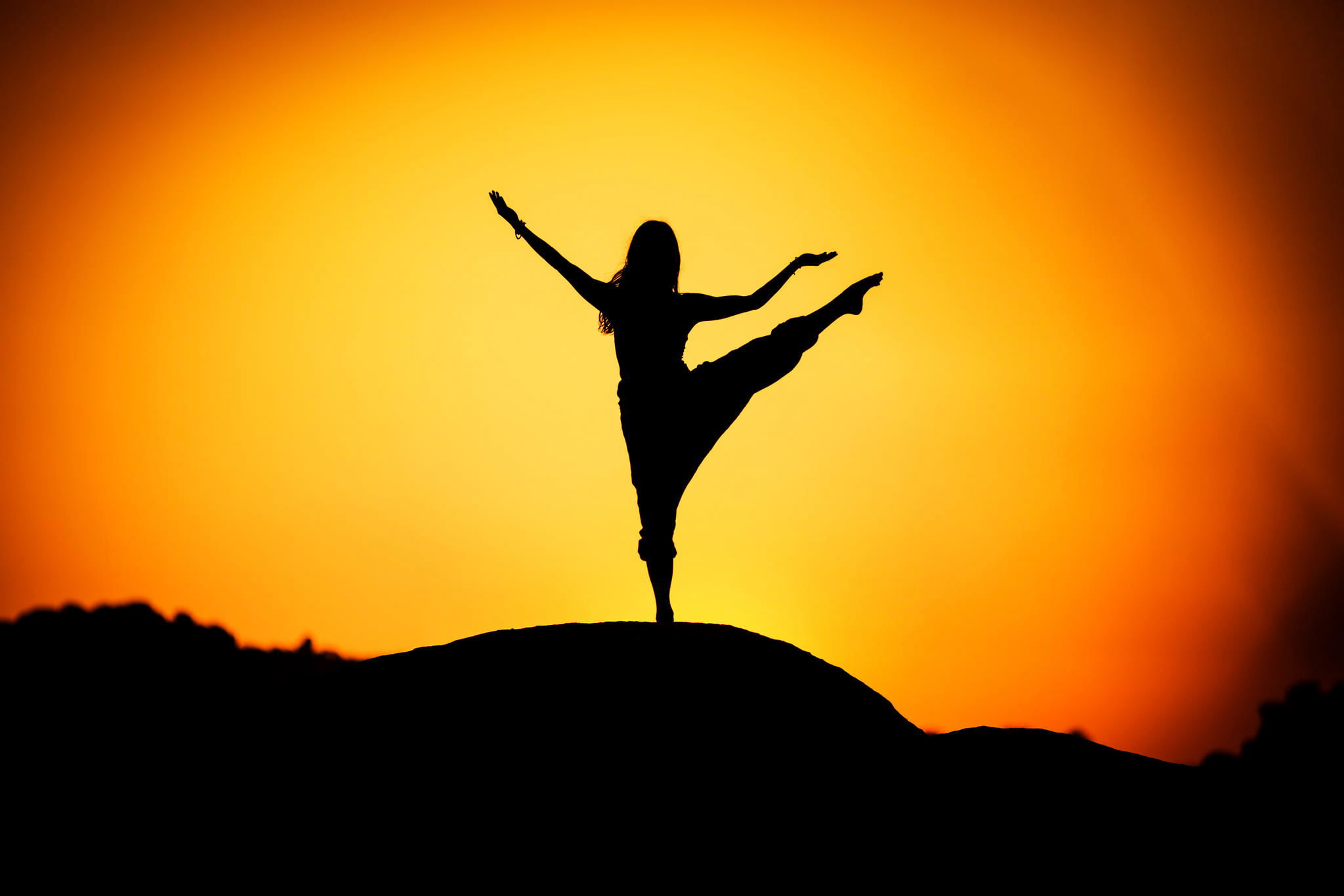 girl, sport, happiness, winning, spirituality, sunlight, yoga, sunrise, fun, vitality, arms Raised, arms Outstretched, cheerful, beauty In Nature, females, HD Wallpaper