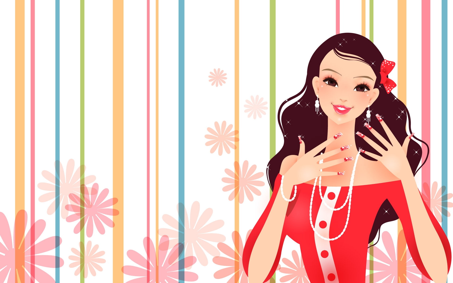 Girl, Dress, 1080P, Vector, Fashion, Gorgeous, HD Wallpaper