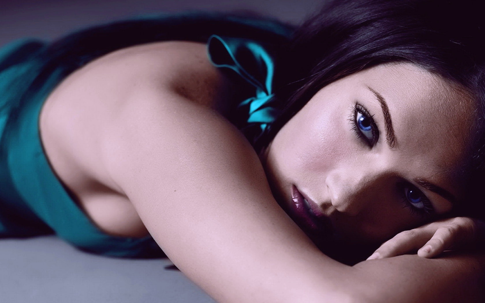 beautyful, megan, 720P, woman, girl, make, brunette, fox, face, HD Wallpaper