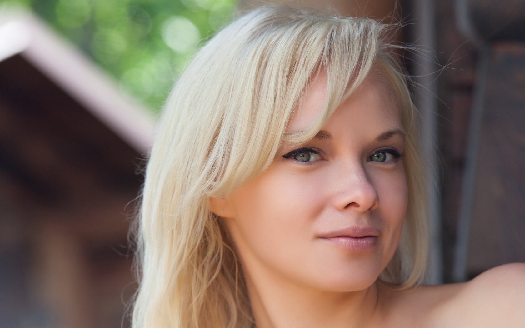 blonde, woman, girl, 720P, face, beautyful, HD Wallpaper