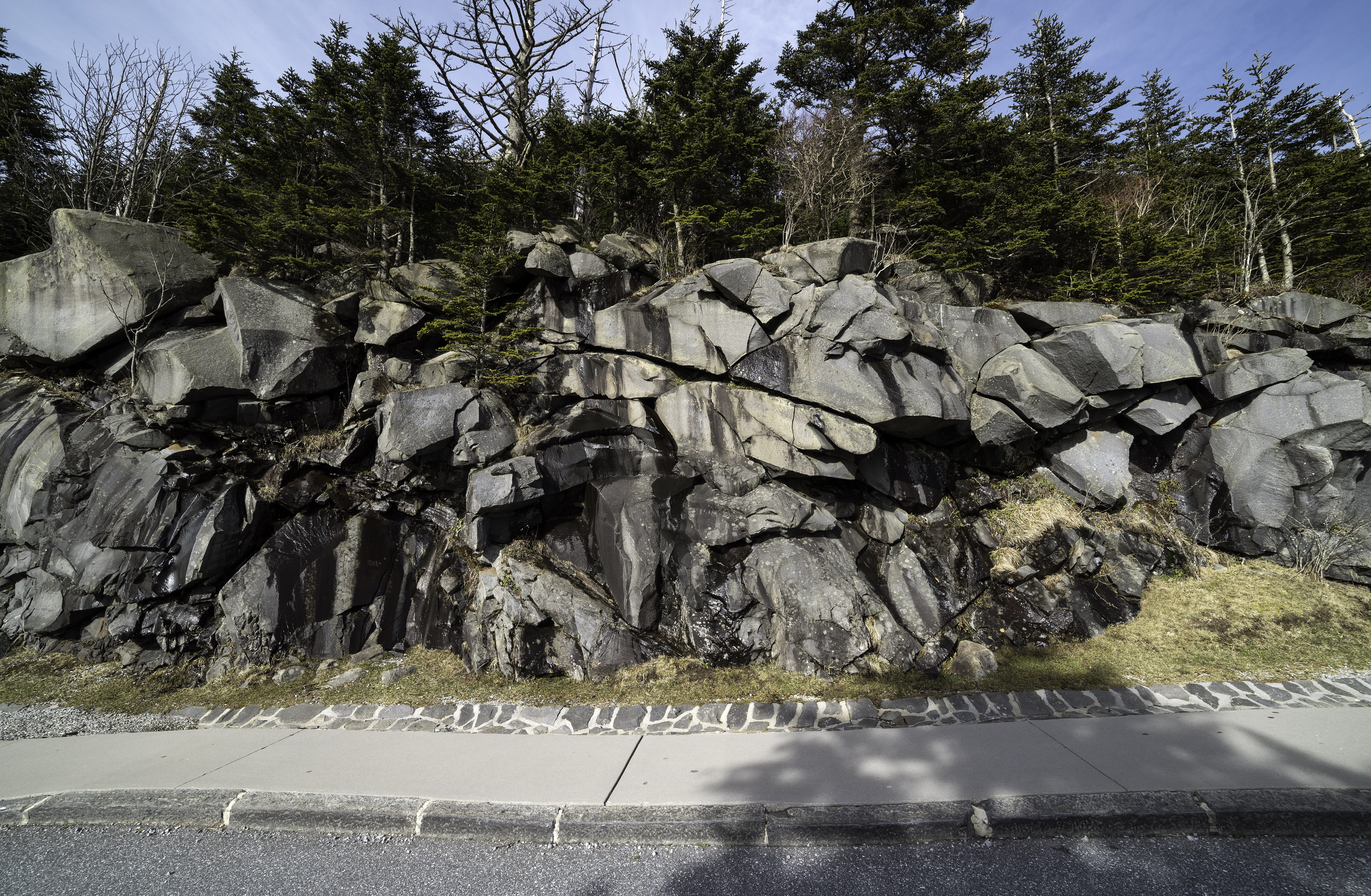 flowing water, Clingmans Dome, Rock, Tennessee, clingman, beauty in nature, rock formations, no people, solid, public domain, outdoors, day, photos, animal wildlife, HD Wallpaper