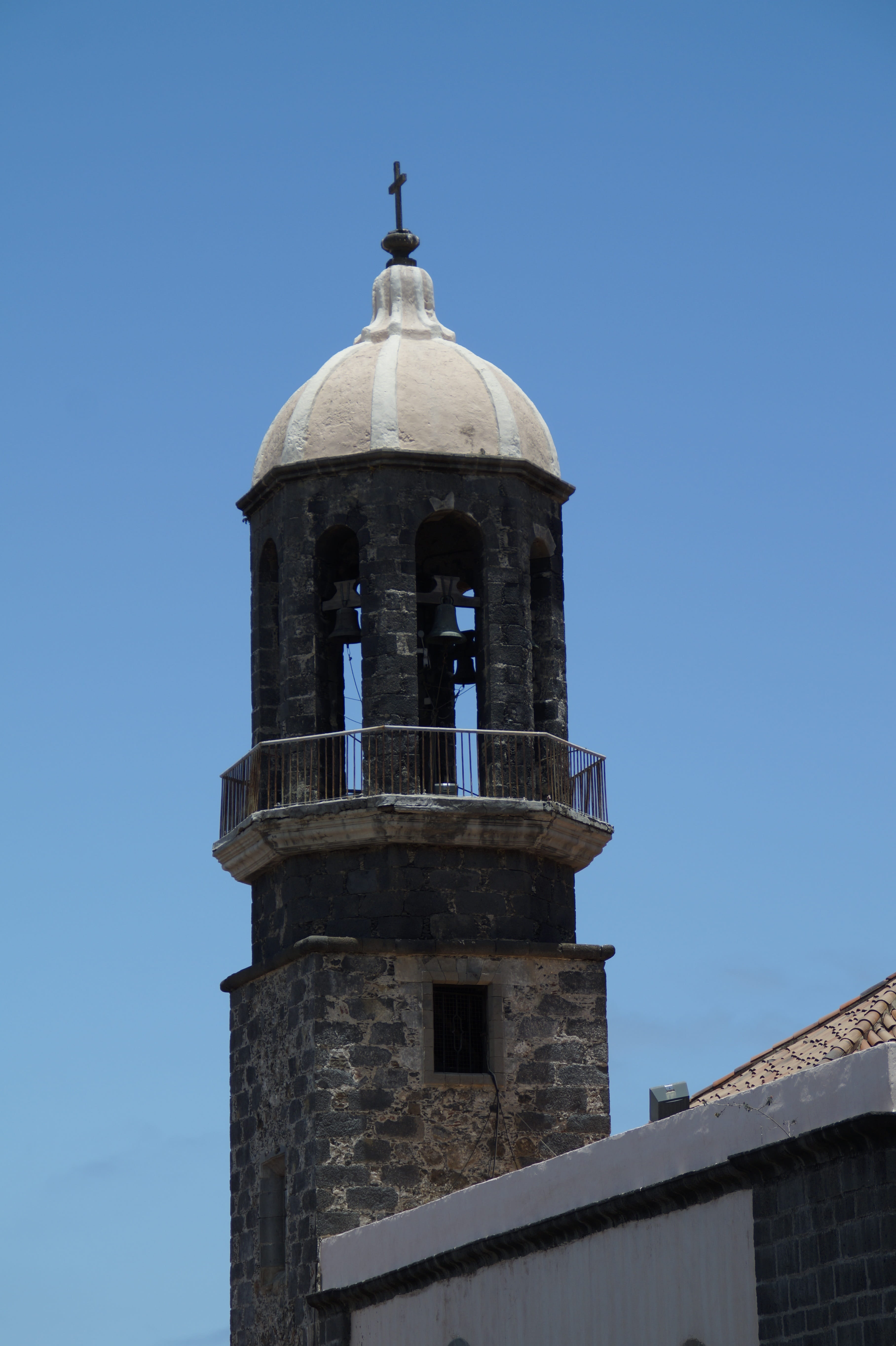 christian, outdoors, faith, religion, steeple, Sky, built structure, spire, ring, spirituality, blue, no people, Steeple, history, clear sky, la orotava, Phone HD Wallpaper