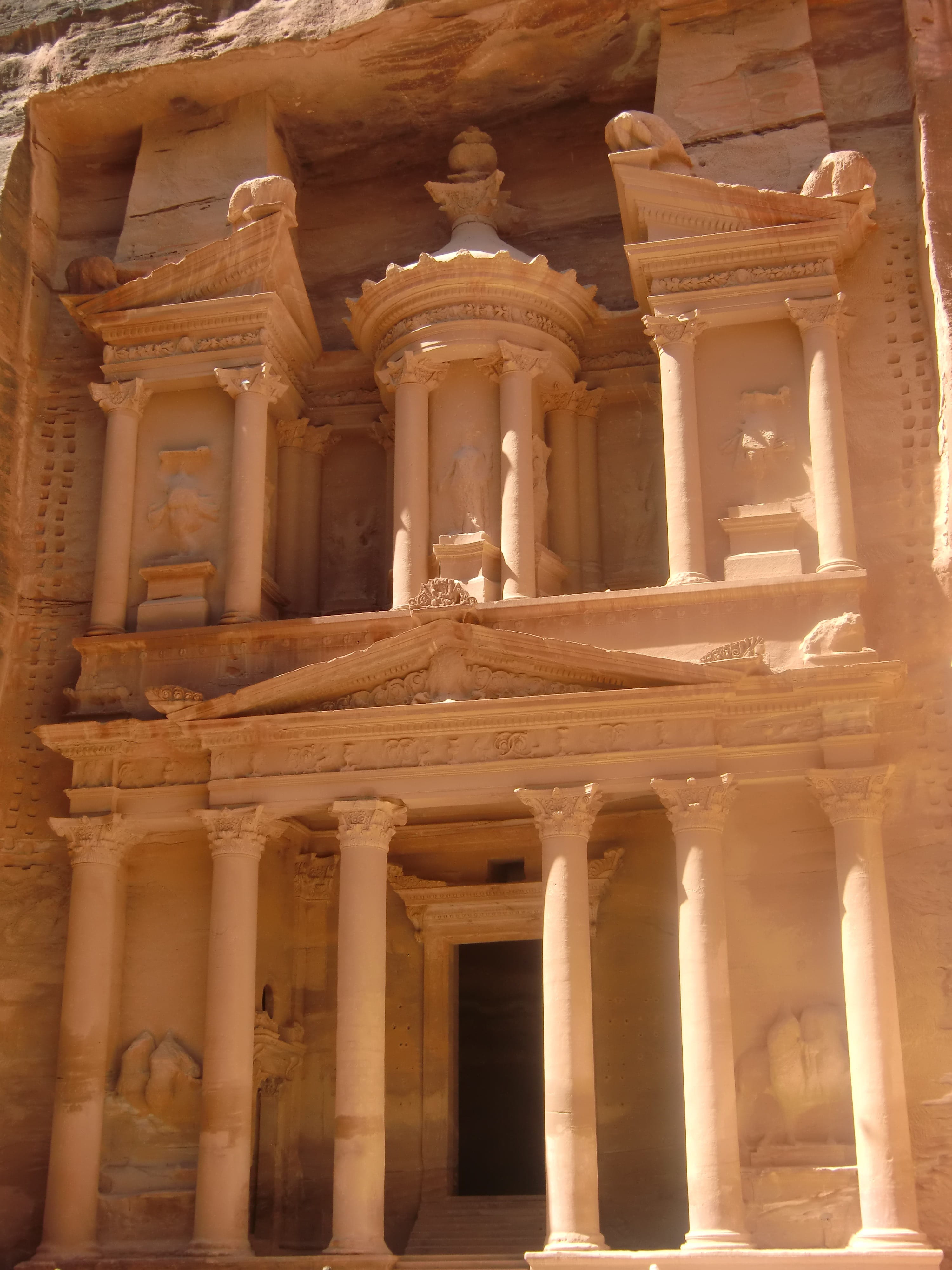 stone material, history, ancient civilization, ancient, Rock, low angle view, Jordan, travel destinations, no people, building, day, rock town, city, place of worship, Phone HD Wallpaper