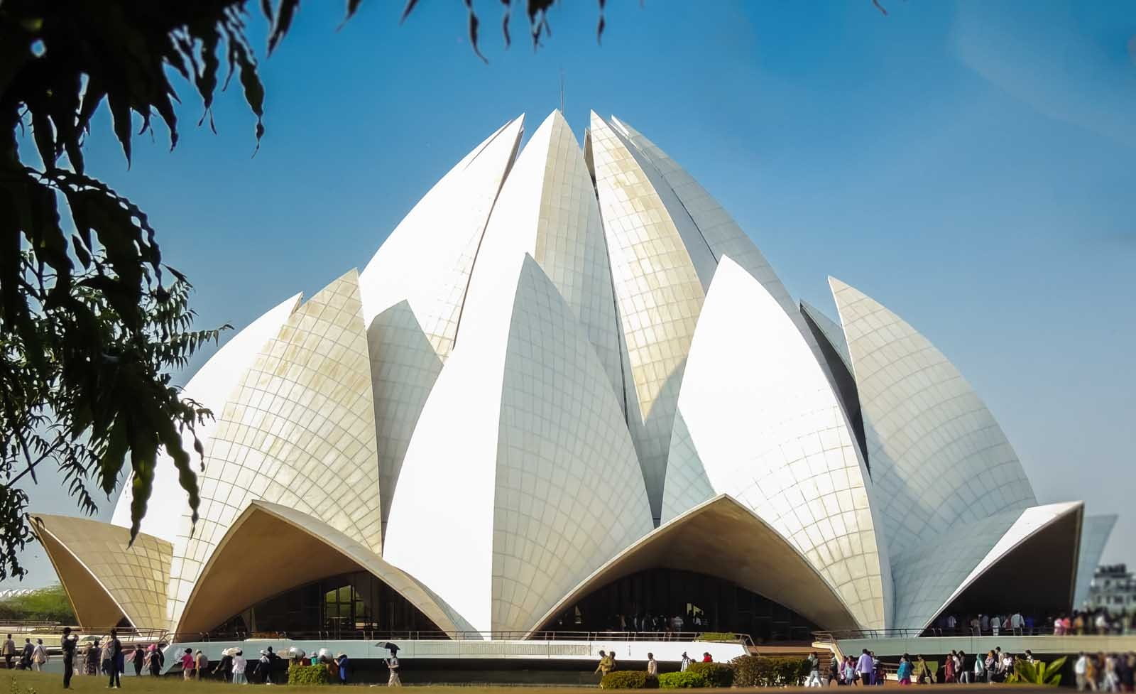 day, outdoors, structure, magnificient, arts culture and entertainment, building exterior, new delhi, landmark, gray, low angle view, bahai, monument, blue, HD Wallpaper
