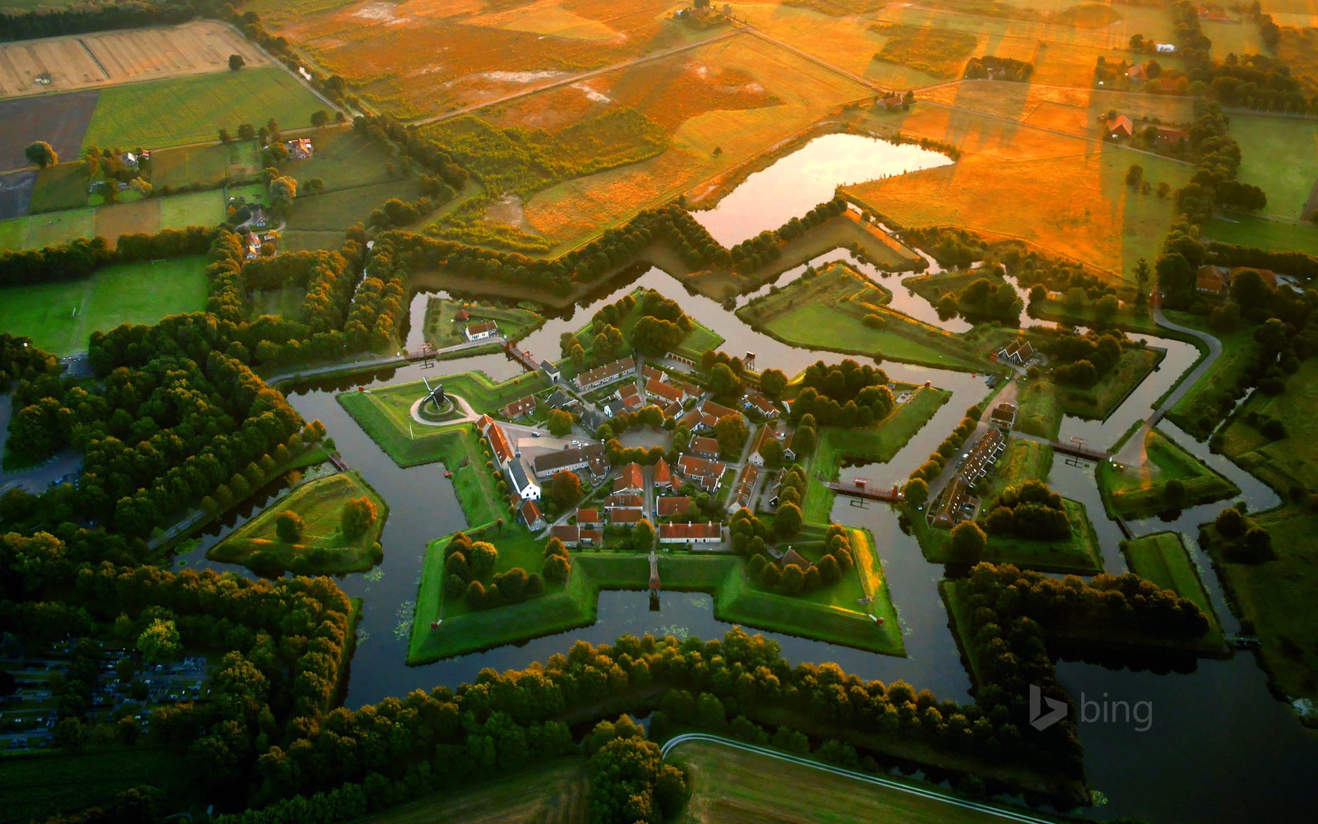 Netherlands, Fort Bourtange, building, landscape, nature, 1080P, HD Wallpaper