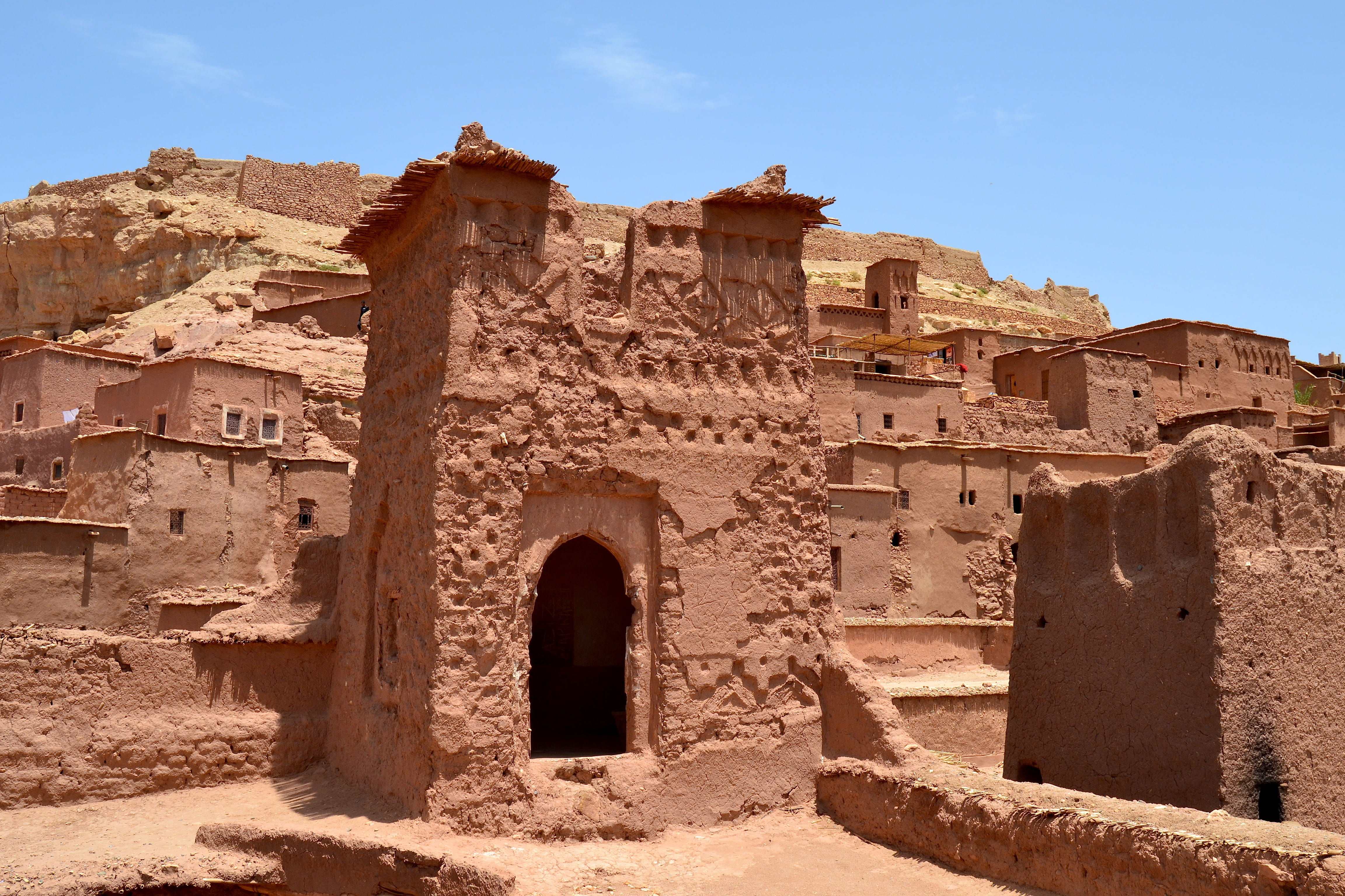 building, sky, sunlight, archaeology, architecture, ancient civilization, run-down, ancient, old, morocco, desert, old village, damaged, ruined, nature, HD Wallpaper