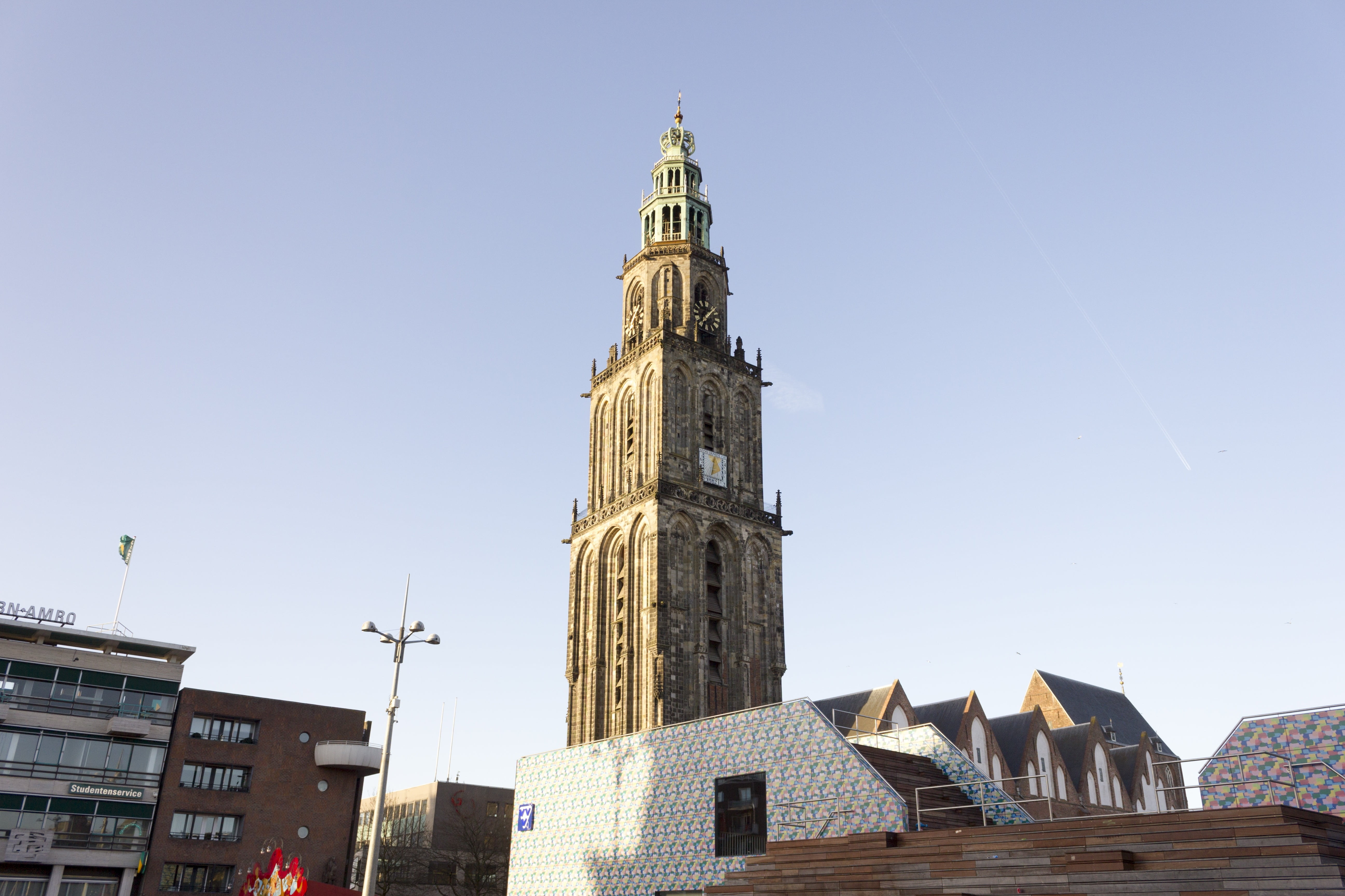 spirituality, sky, place of worship, building exterior, clock, gothic style, netherlands, building, travel destinations, no people, low angle view, religion, HD Wallpaper