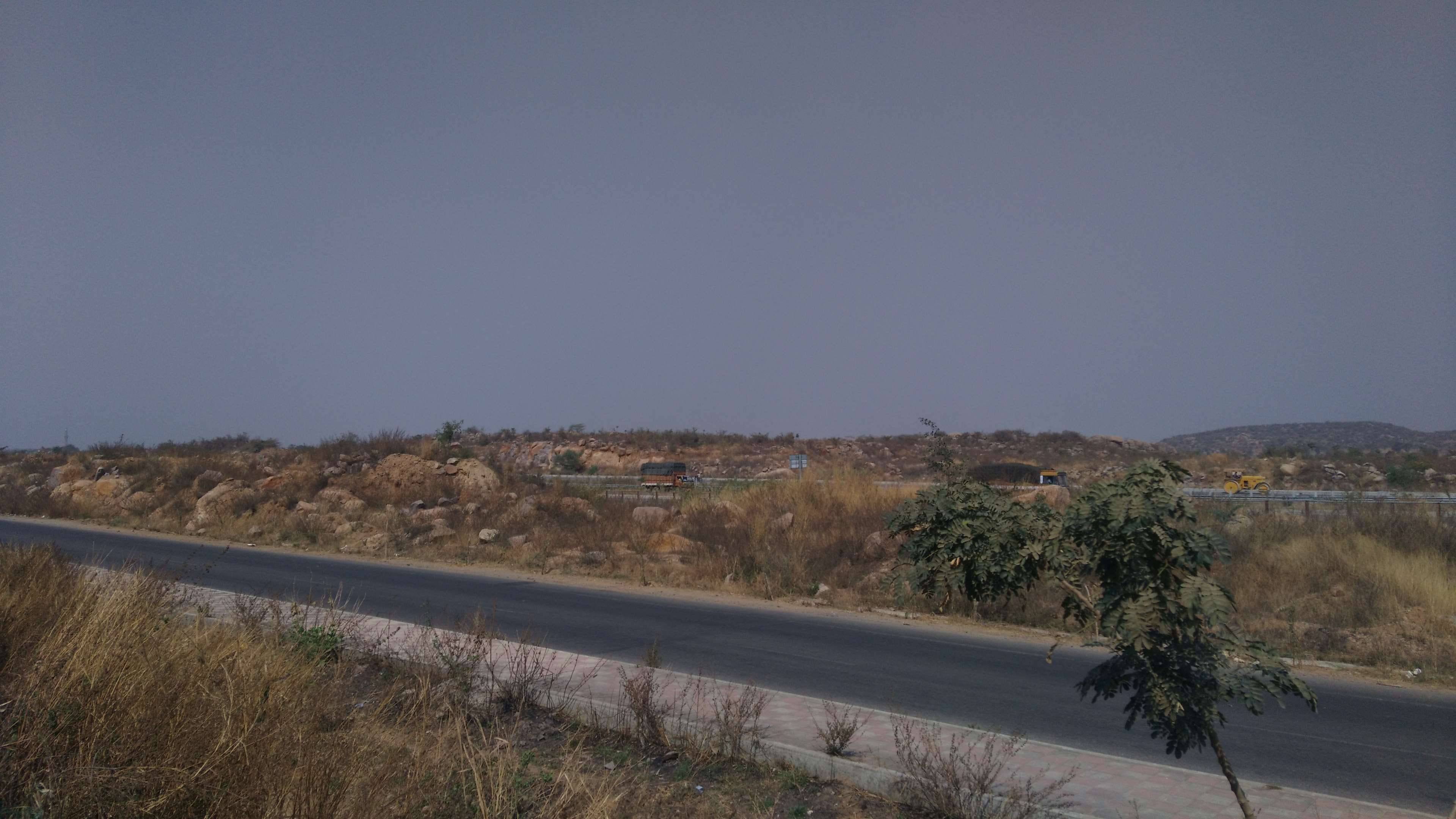 ring road, non-urban scene, tranquil scene, road, land, clear sky, no people, environment, blue, plant, copy space, tree, landscape, scenics - nature, semi-arid, HD Wallpaper