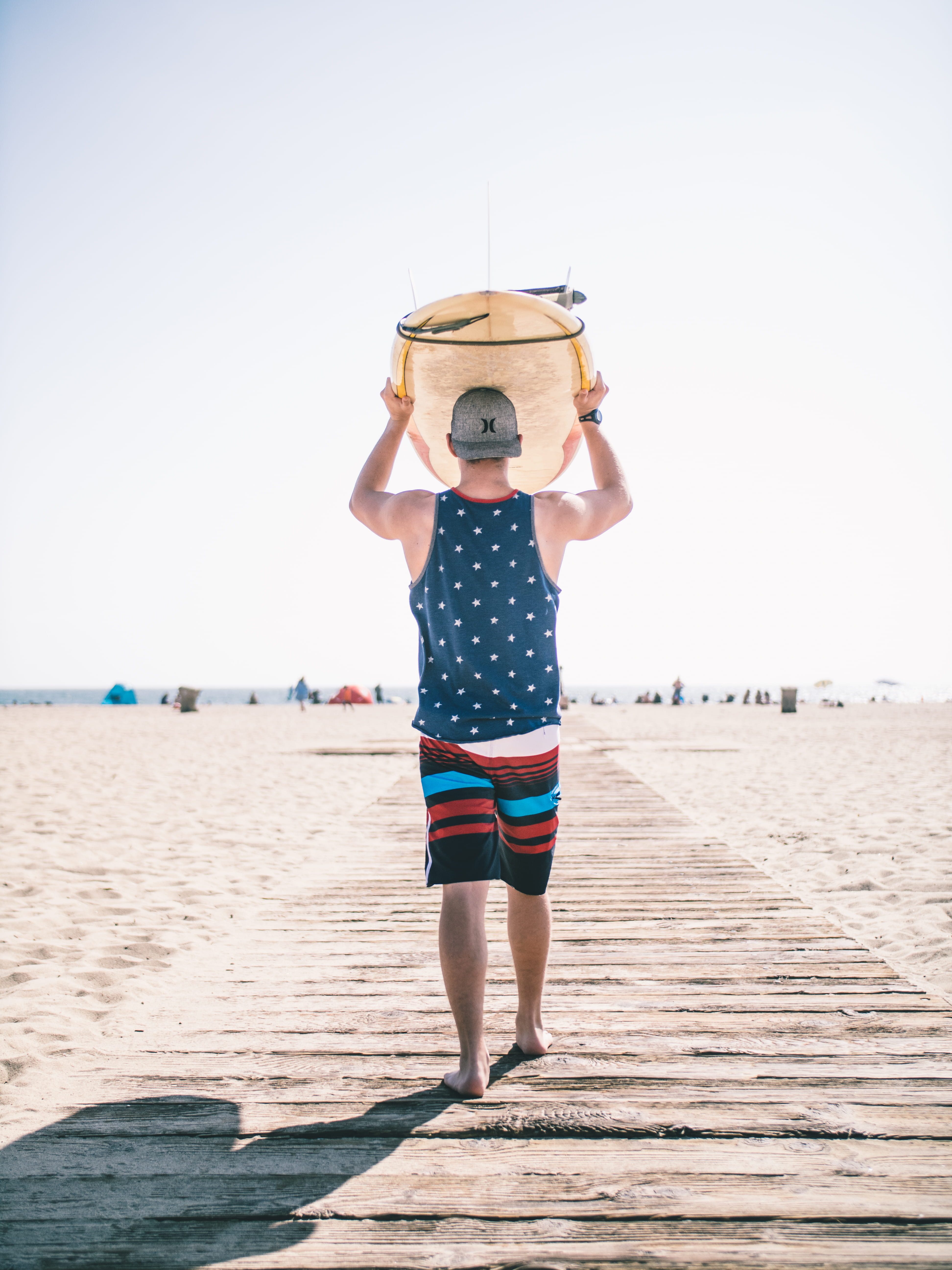 real people, beach, america, surfer, land, white, sea, person, nature, ripped, body, leisure activity, sky, human arm, water, strong, casual clothing, board, Phone HD Wallpaper