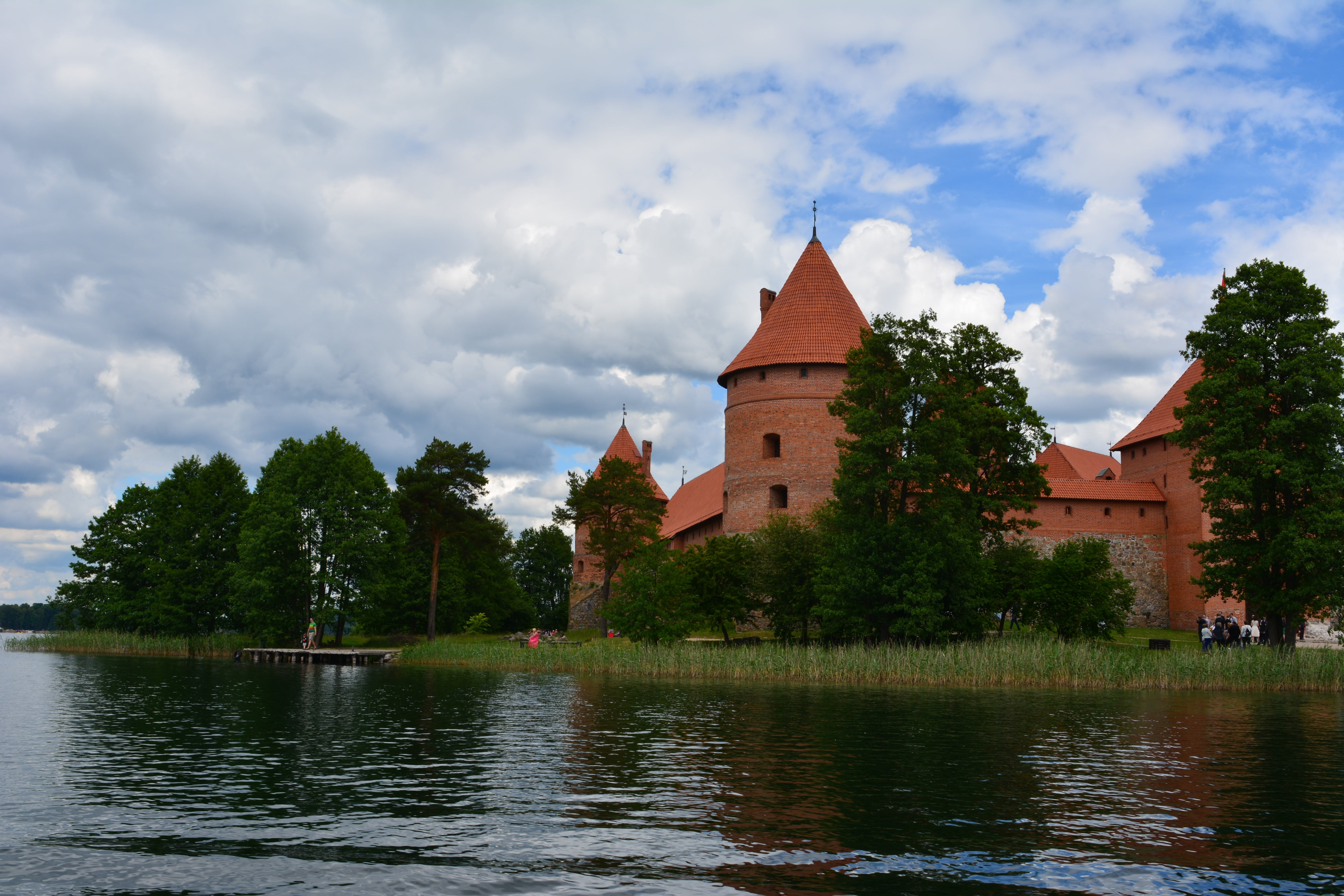 place of worship, lithuania, plant, religion, historic, trakai, built structure, water, lake, architecture, building exterior, galve, museum, castle, tourism, HD Wallpaper