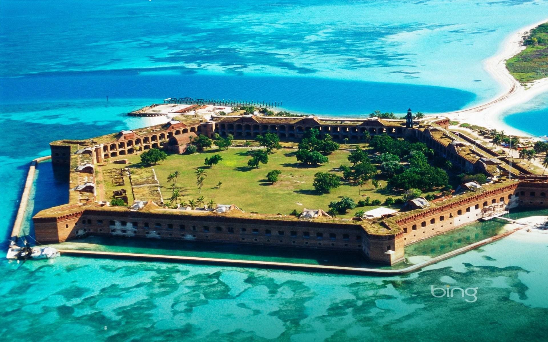 jefferson, fortress, sea, 1080P, fort, bing, HD Wallpaper