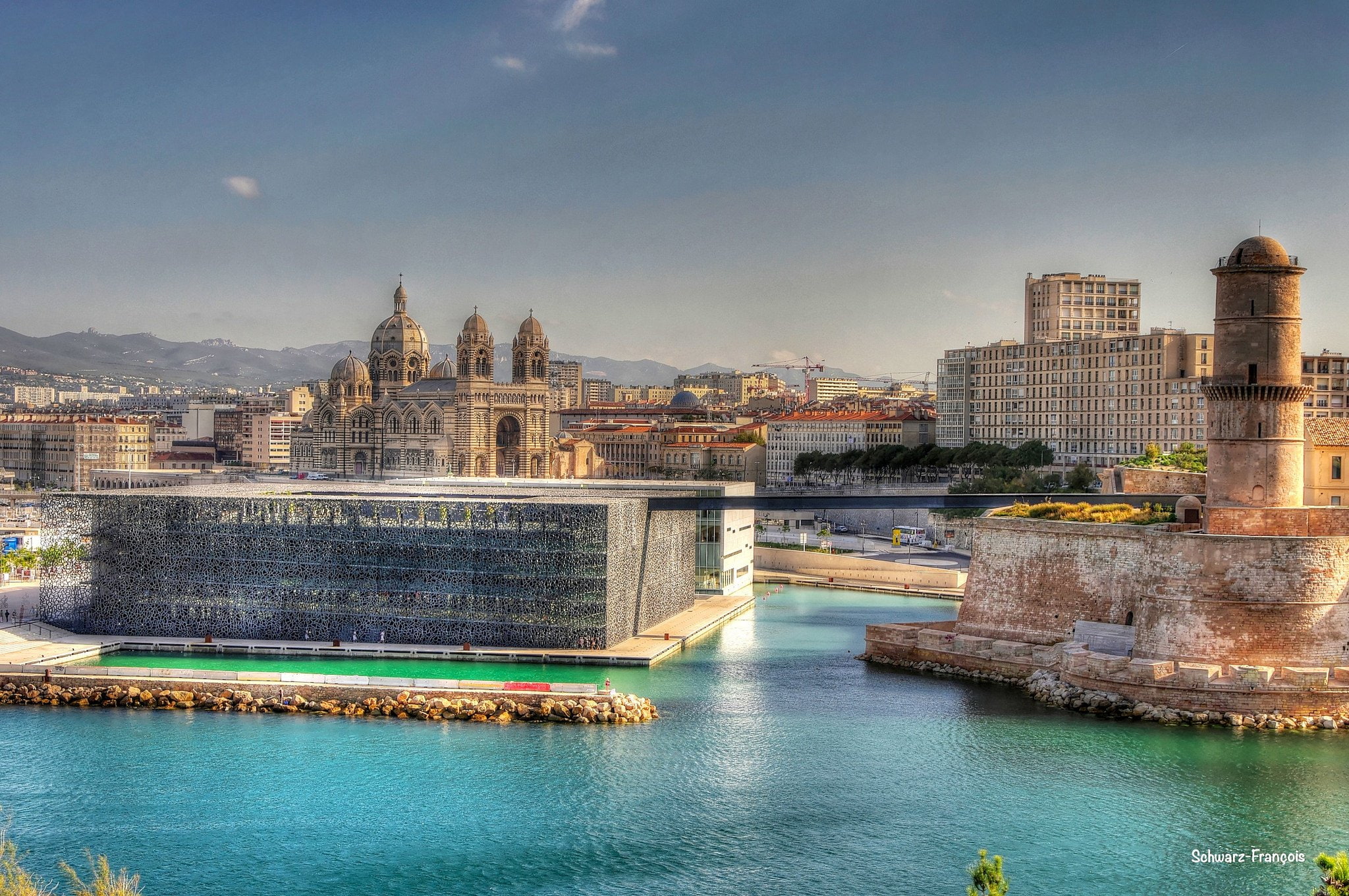 culture, france, 1080P, musée, arts, cities, panoramic, museum, mucem, architecture, marseille, panorama, HD Wallpaper