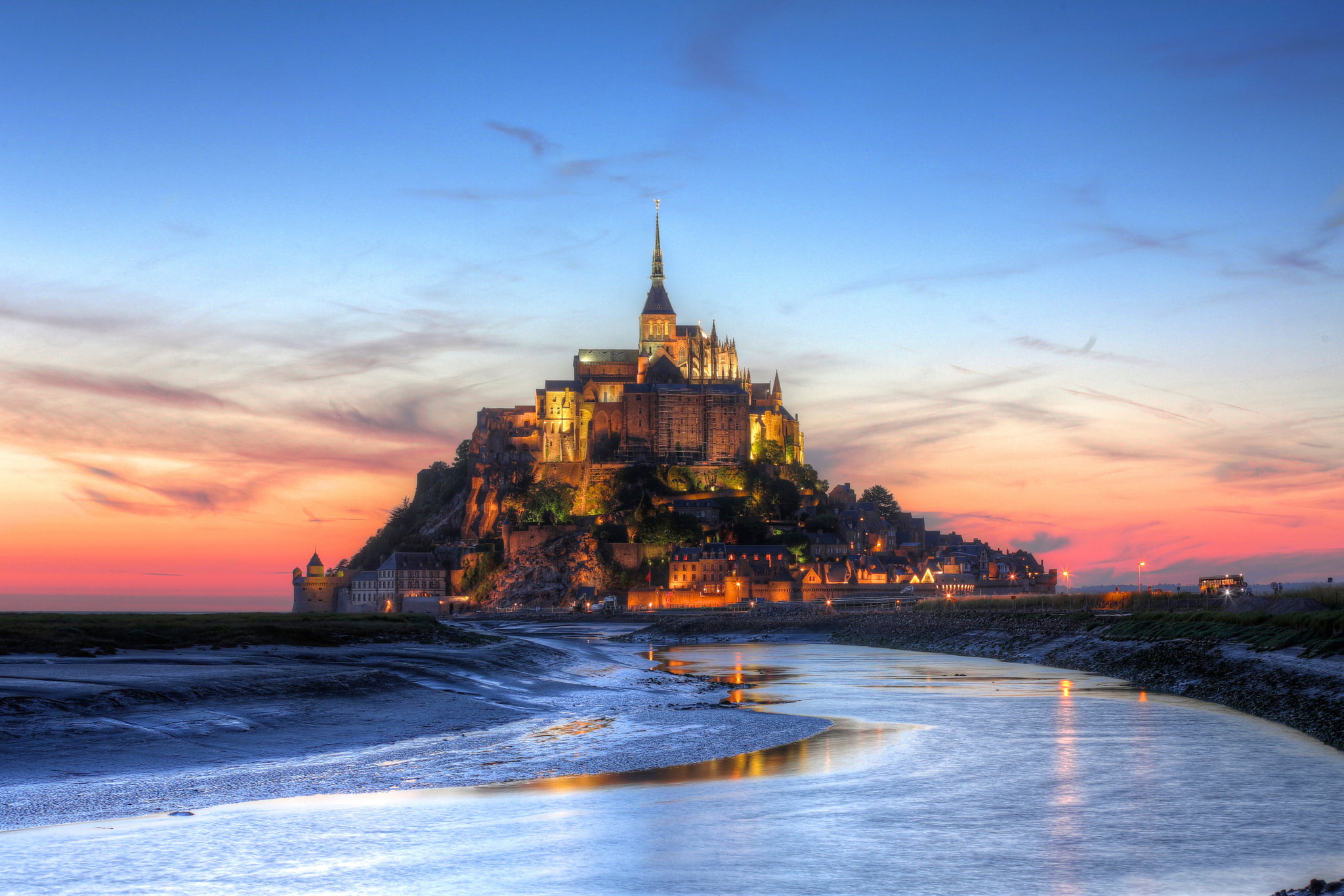 religion, old, place of worship, dusk, travel Destinations, nature, twilight, brown, architecture, cityscape, no people, town, castle, sunset, built Structure, HD Wallpaper