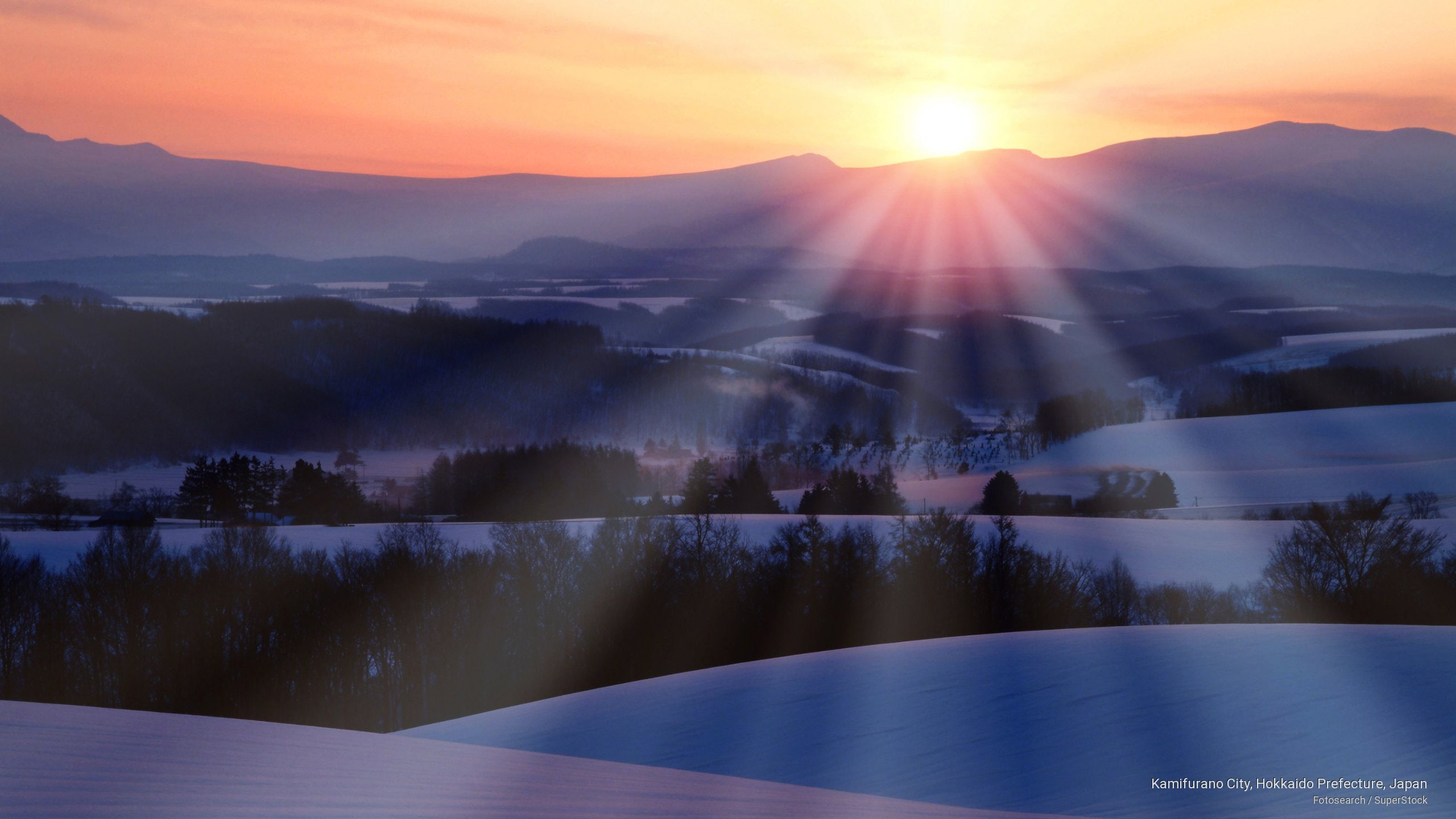 city, prefecture, Asia, 2K, japan, kamifurano, hokkaido, HD Wallpaper