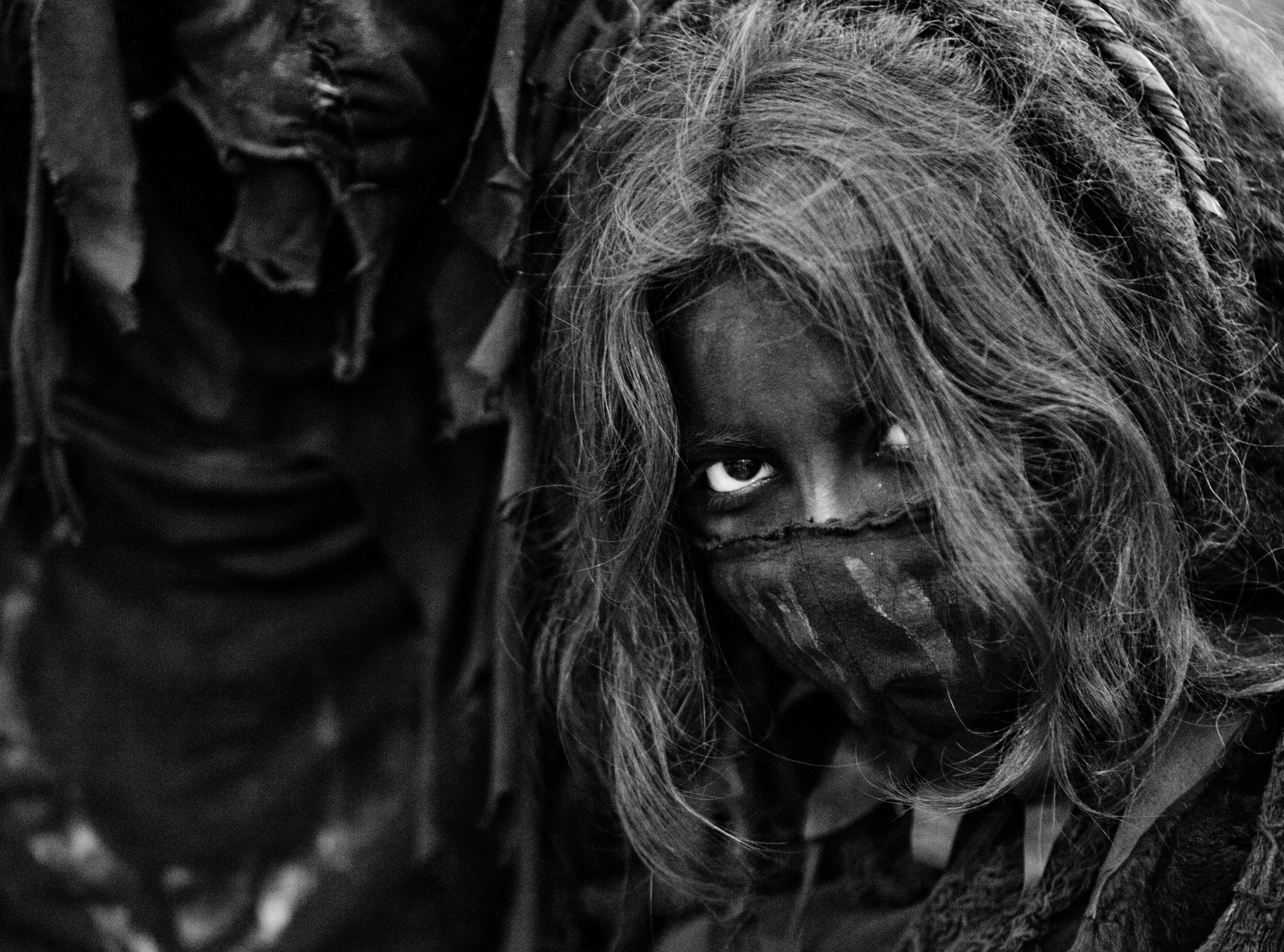 leisure activity, human face, Texas, s, portrait, Harris County, darker, Comicpalooza, united states, warm clothing, lifestyles, headshot, women, Black and White, HD Wallpaper