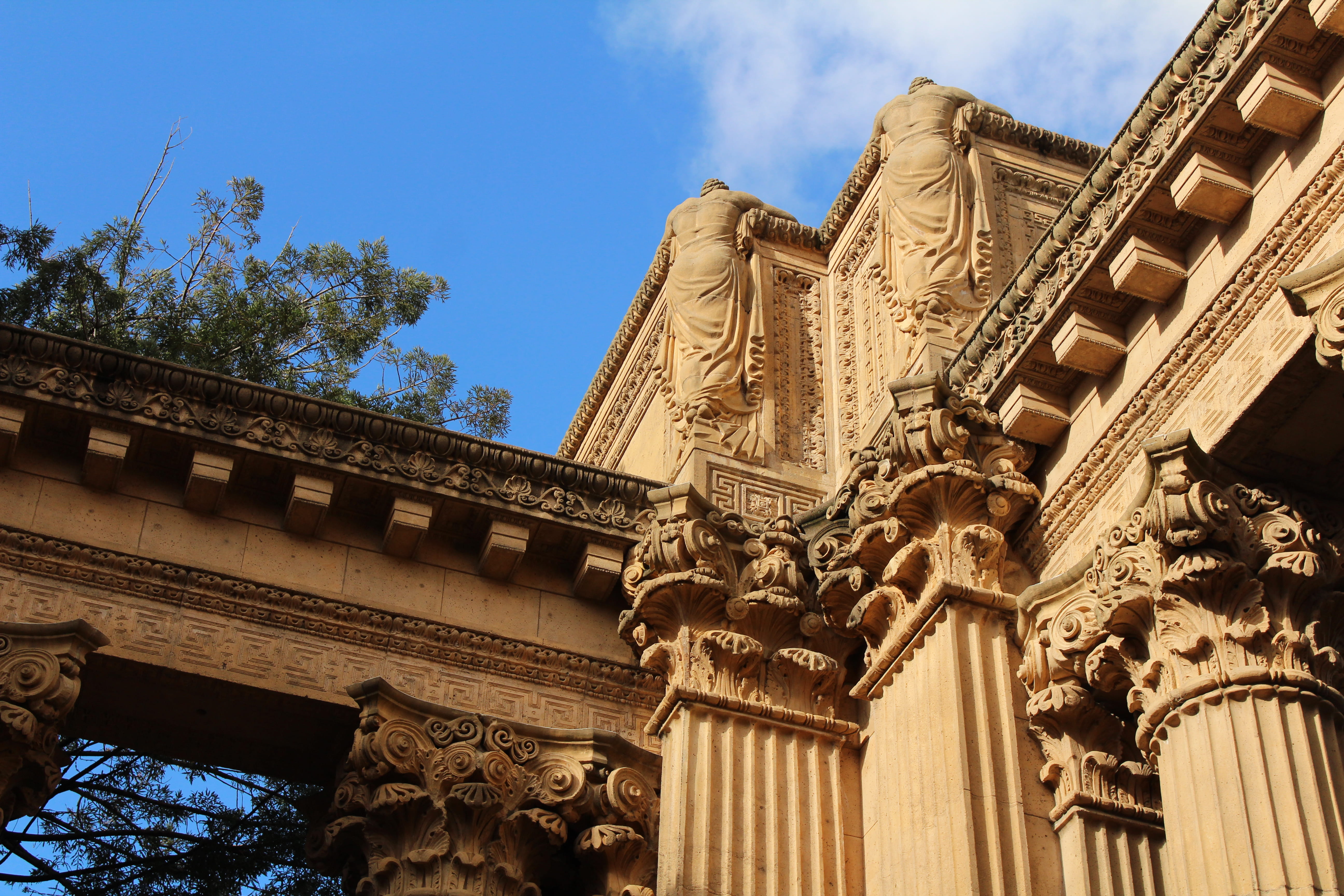 travel destinations, craft, ornate, united states, california, statue, tourism, day, guardian, palace of fine arts, nature, art and craft, travel, sculpture, HD Wallpaper