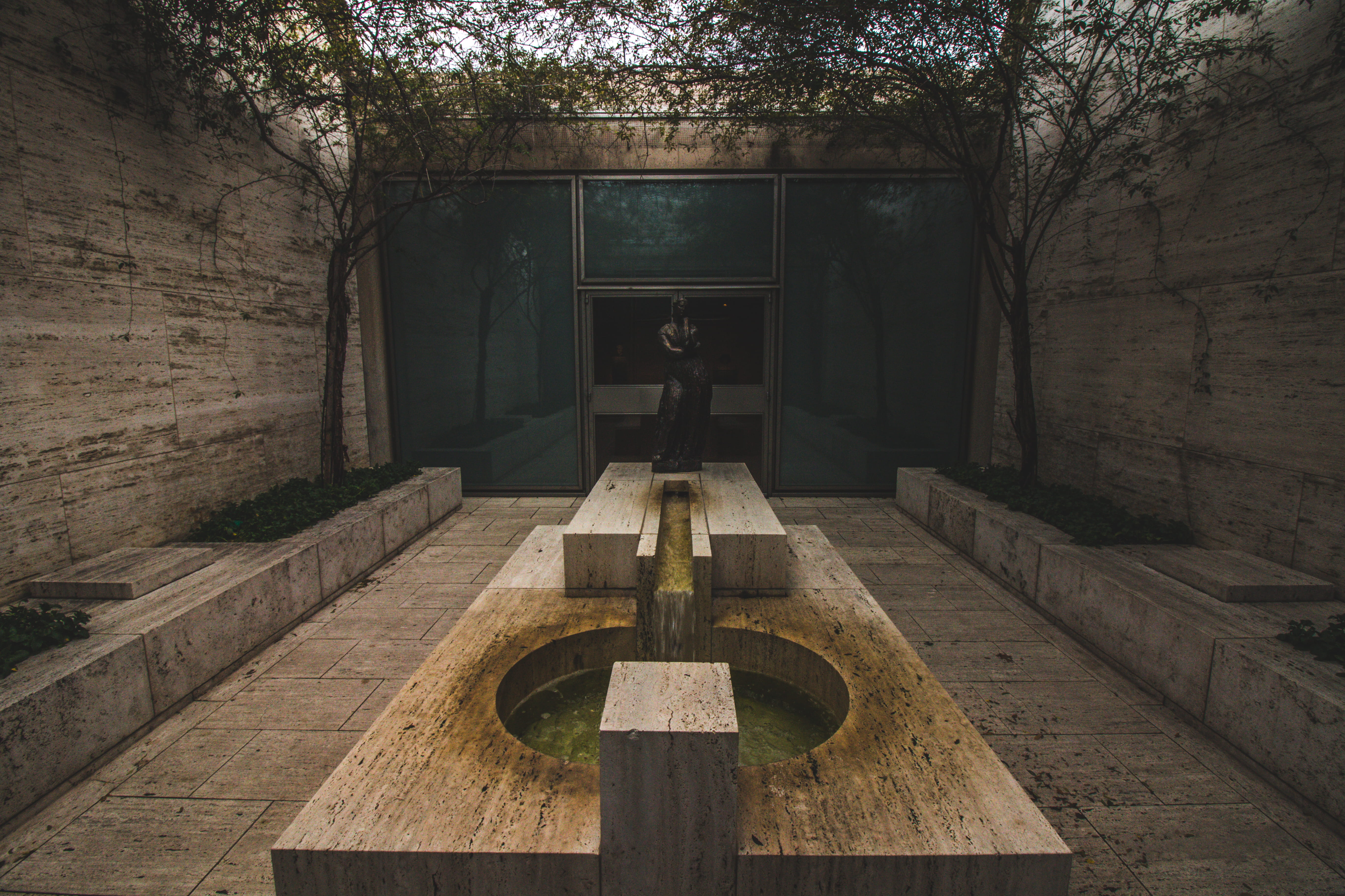 architecture, kimbell art museum, day, building, wood - material, the past, belief, plant, religion, tree, no people, built structure, museum, nature, wall - building feature, HD Wallpaper