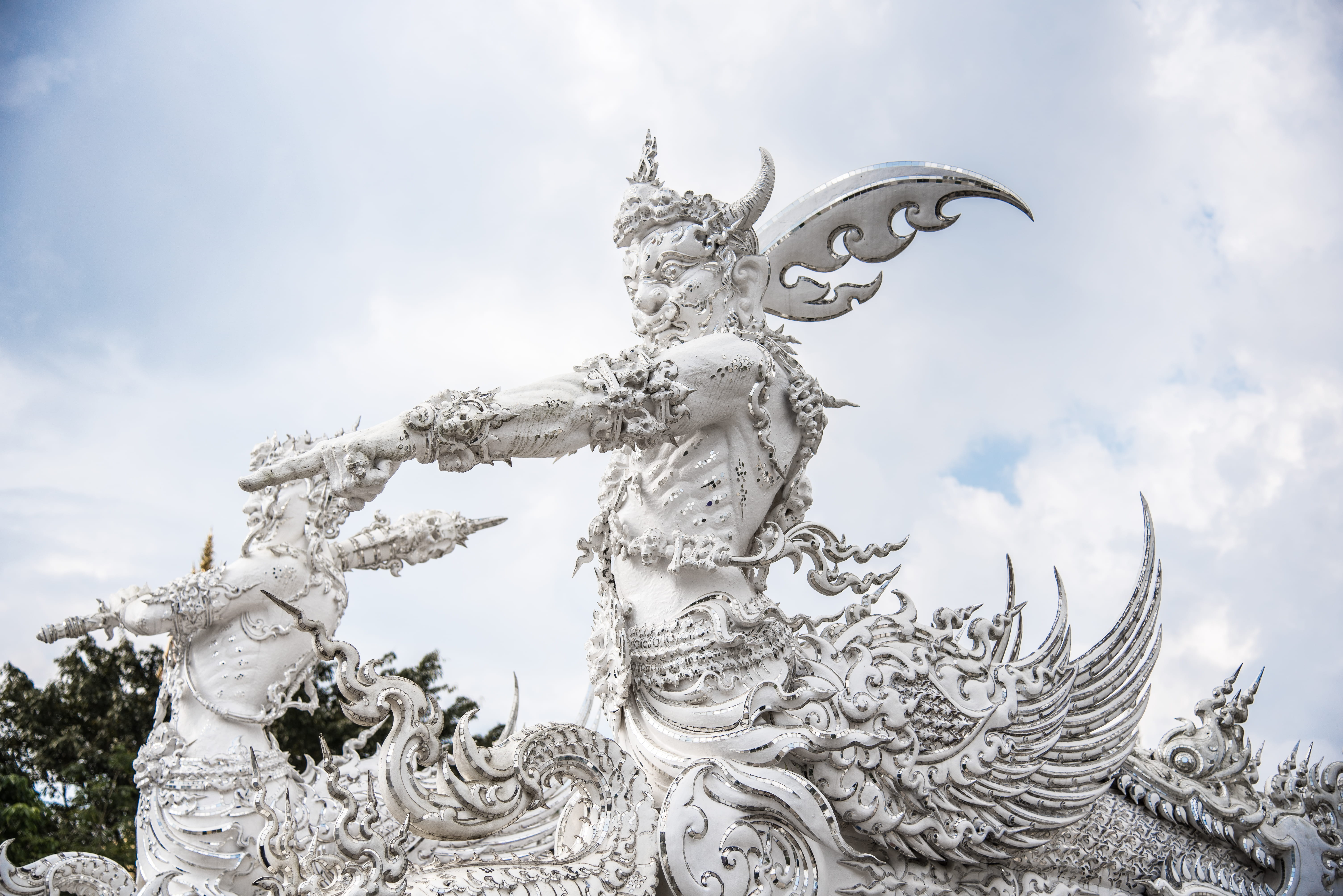 creativity, male likeness, buddhist, artist, sculpture, blue, ornate, buddhism, human representation, hell, spirituality, buddha, temple, paradise, representation, HD Wallpaper