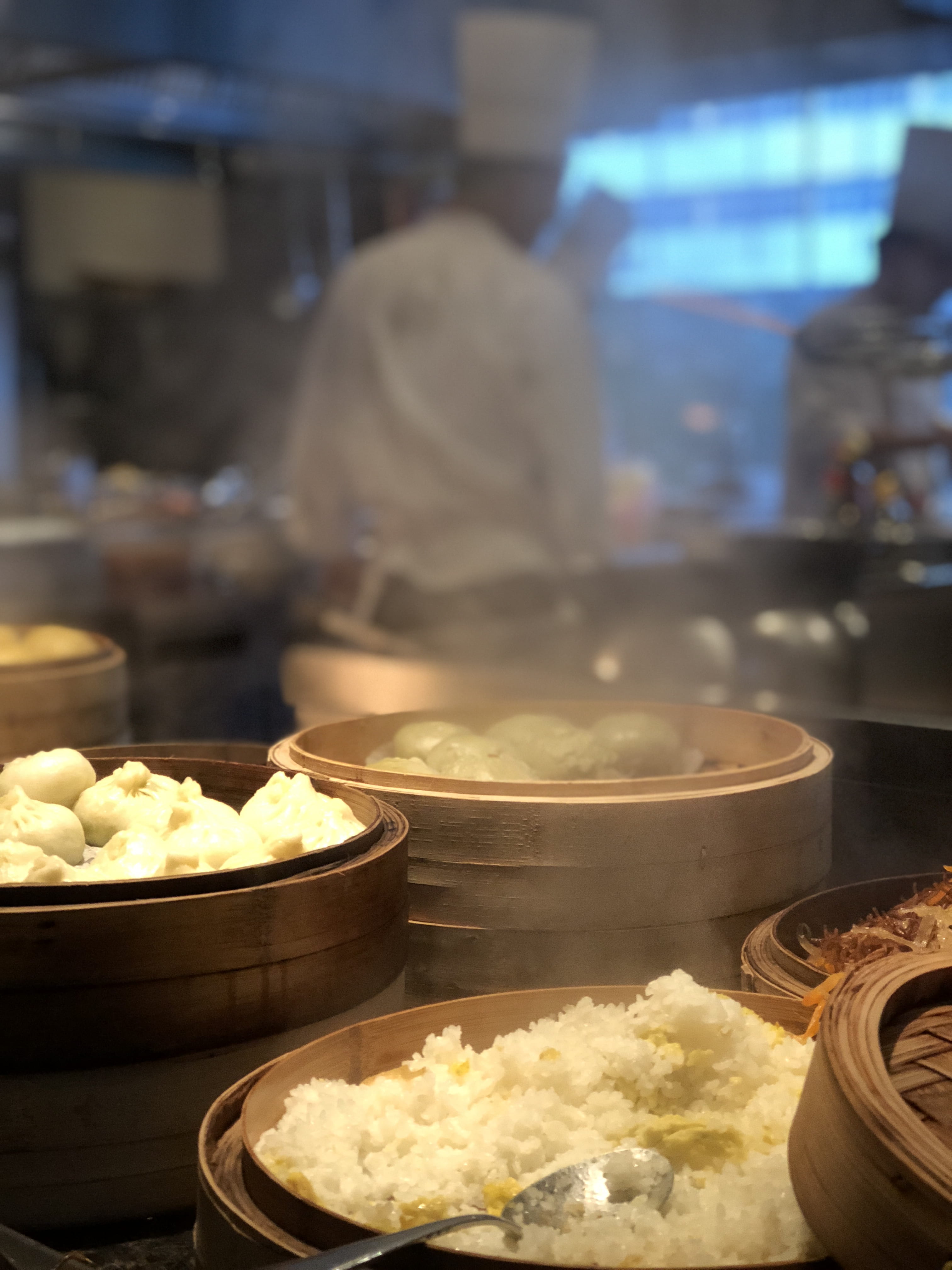 market stall, chefs, retail, food and drink, one person, indoors, focus on foreground, plant, person, street food, buffet, asian food, restaurant, hot pot, Phone HD Wallpaper