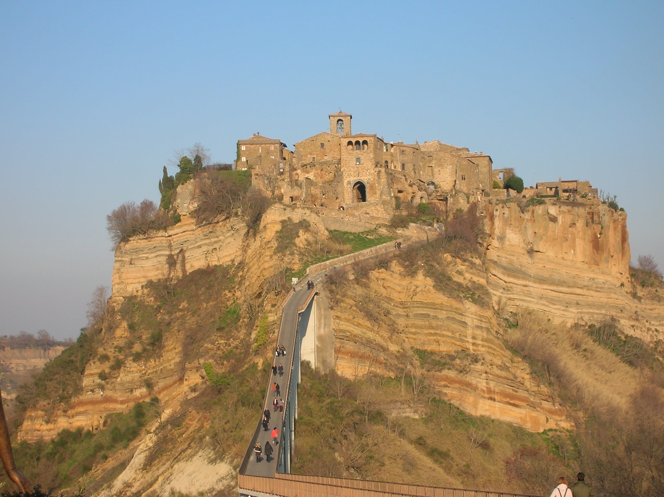 mountain, travel, fort, travel destinations, day, the past, built structure, ancient civilization, wall, civita di bagnoregio, borgo, tourism, outdoors, HD Wallpaper