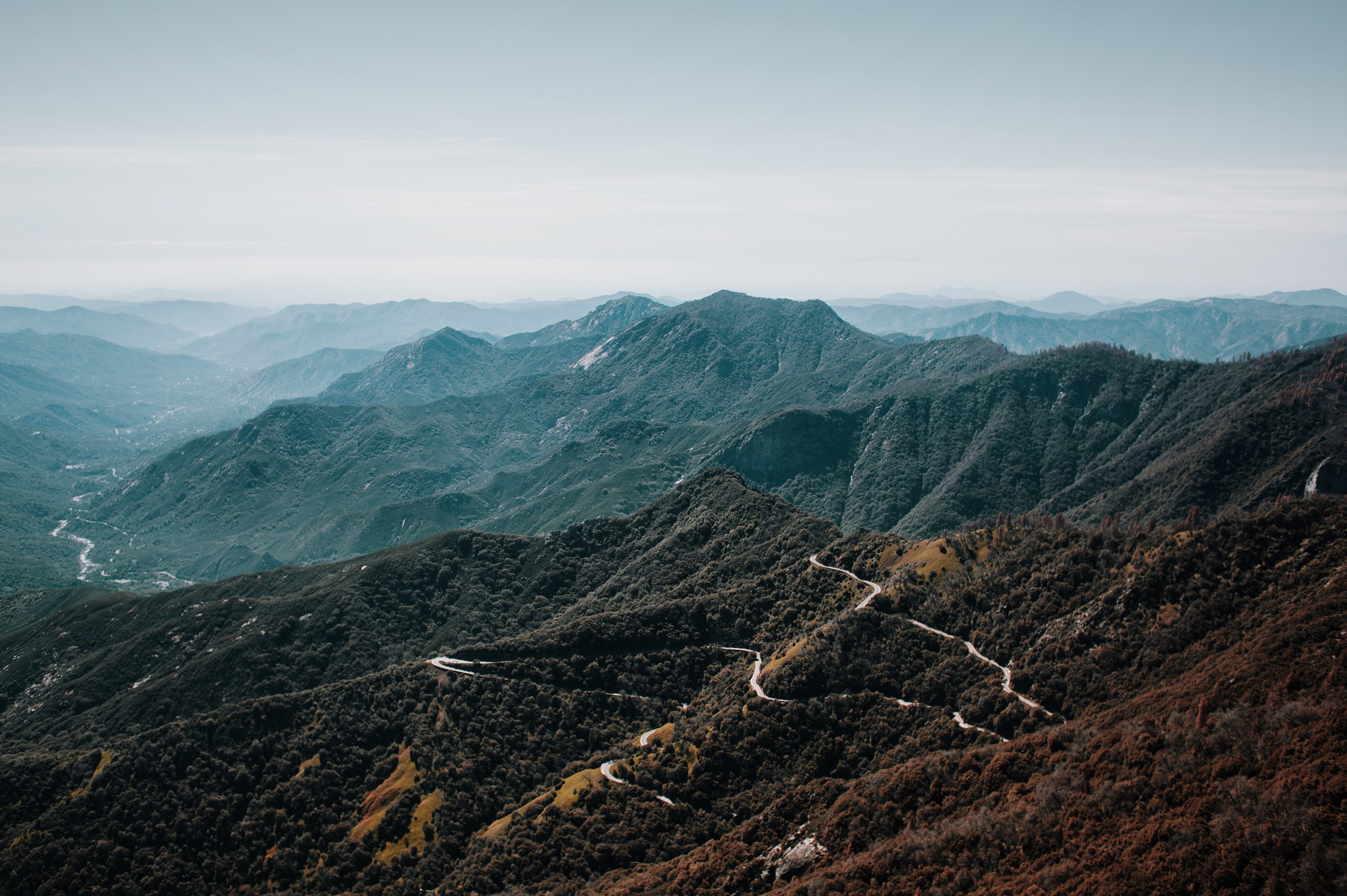 scenics - nature, physical geography, famous Place, nature, high angle view, landscape, 4K, hill, range, travel Destinations, mountain Peak, great Wall Of China, HD Wallpaper