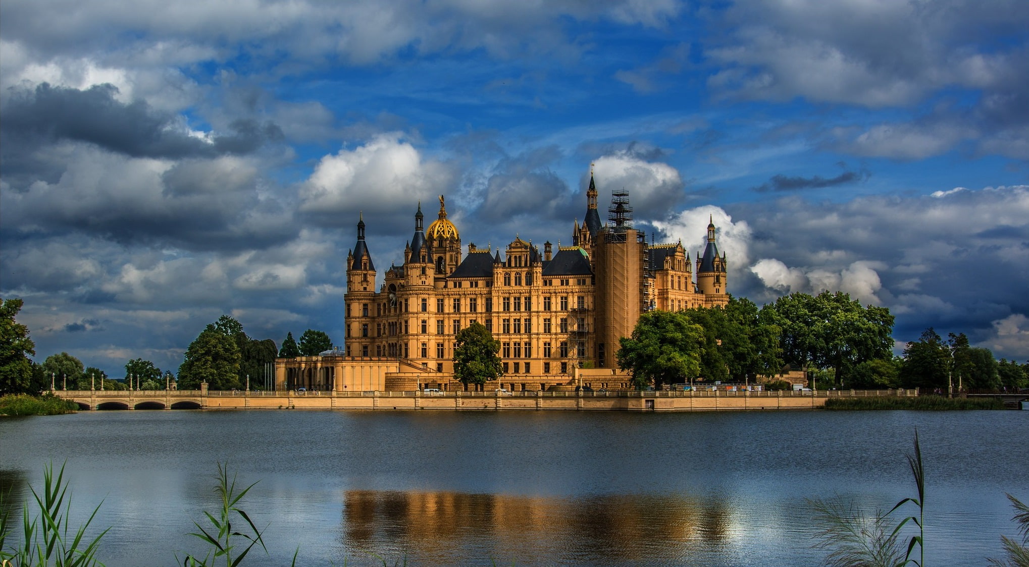 Palaces, Schwerin Palace, 1080P, HD Wallpaper