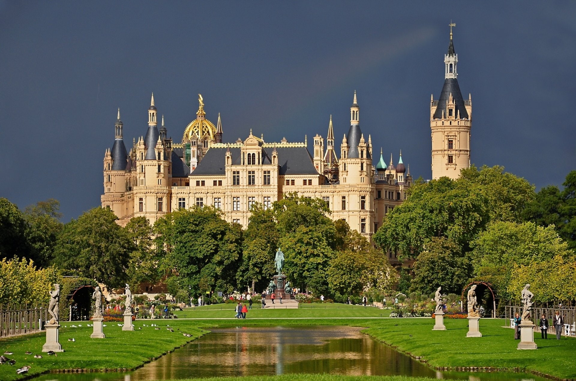 1080P, Palaces, Schwerin Palace, HD Wallpaper