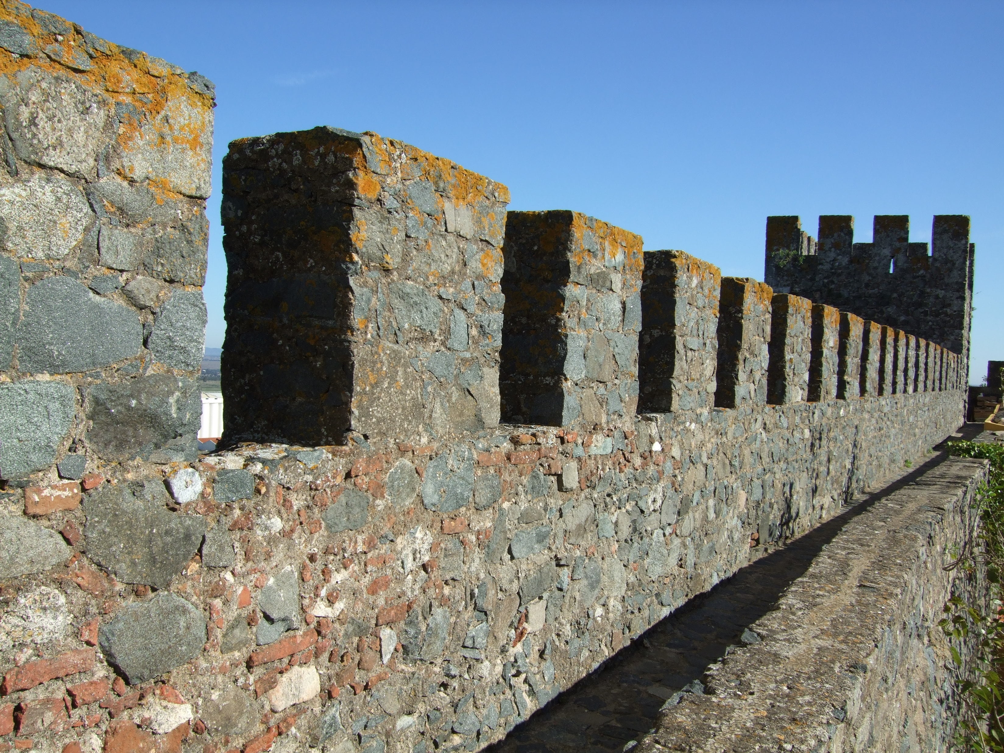 castle, day, 2K, solid, old, sky, brick, the past, ruined, beja, ancient civilization, building, wall, history, no people, old ruin, famous Place, stone wall, HD Wallpaper