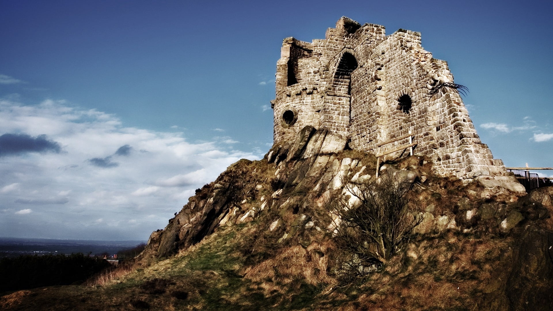 old Ruin, scenics, eminence, medieval, spain, surrounding Wall, gothic Style, famous Place, old, concrete, ruined, architecture And Buildings, architecture, HD Wallpaper