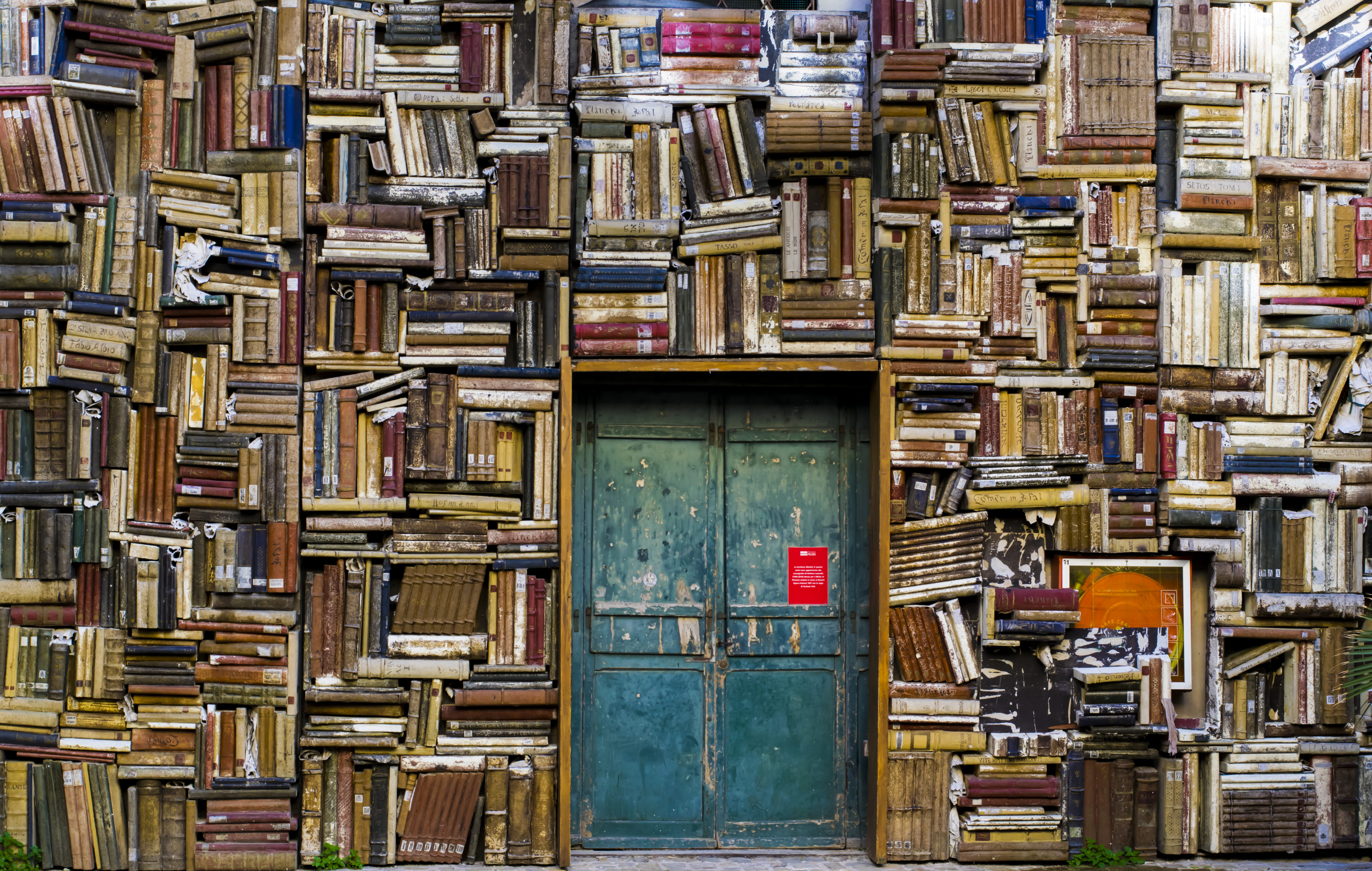 entrance, city, book, abundance, day, surrounded, old, residential district, 5K, covered, blue, pattern, no people, full frame, wall, cultures, outdoors, HD Wallpaper