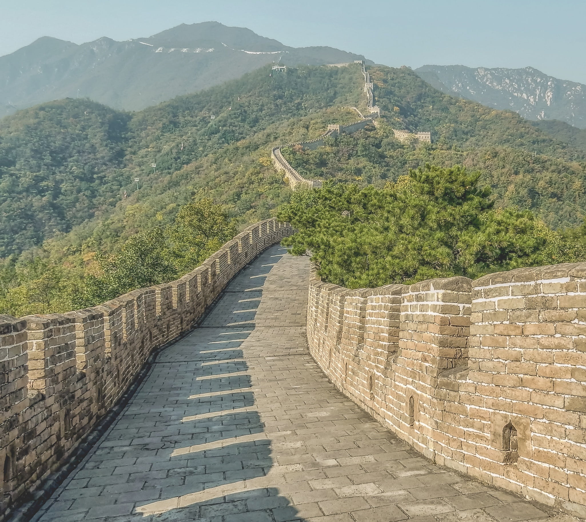 ancient, the past, plant, outdoors, direction, day, mountain, mountain range, ancient civilization, history, fortified wall, scenics, great, the chinese wall, HD Wallpaper