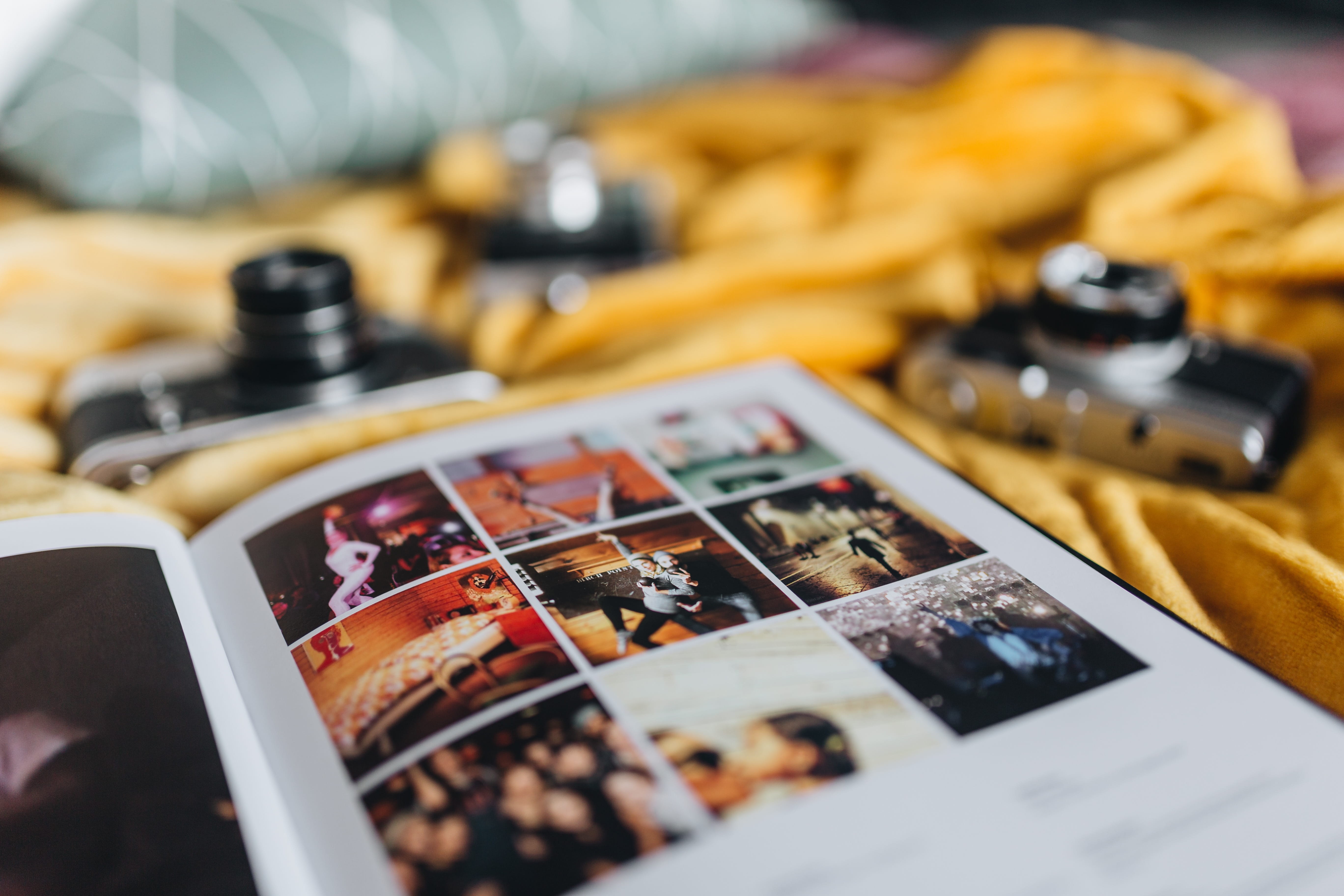 social media, vintage, indoors, no people, focus on foreground, history, communication, 2017, technology, retro styled, instagram, old, book, antique, cameras, HD Wallpaper