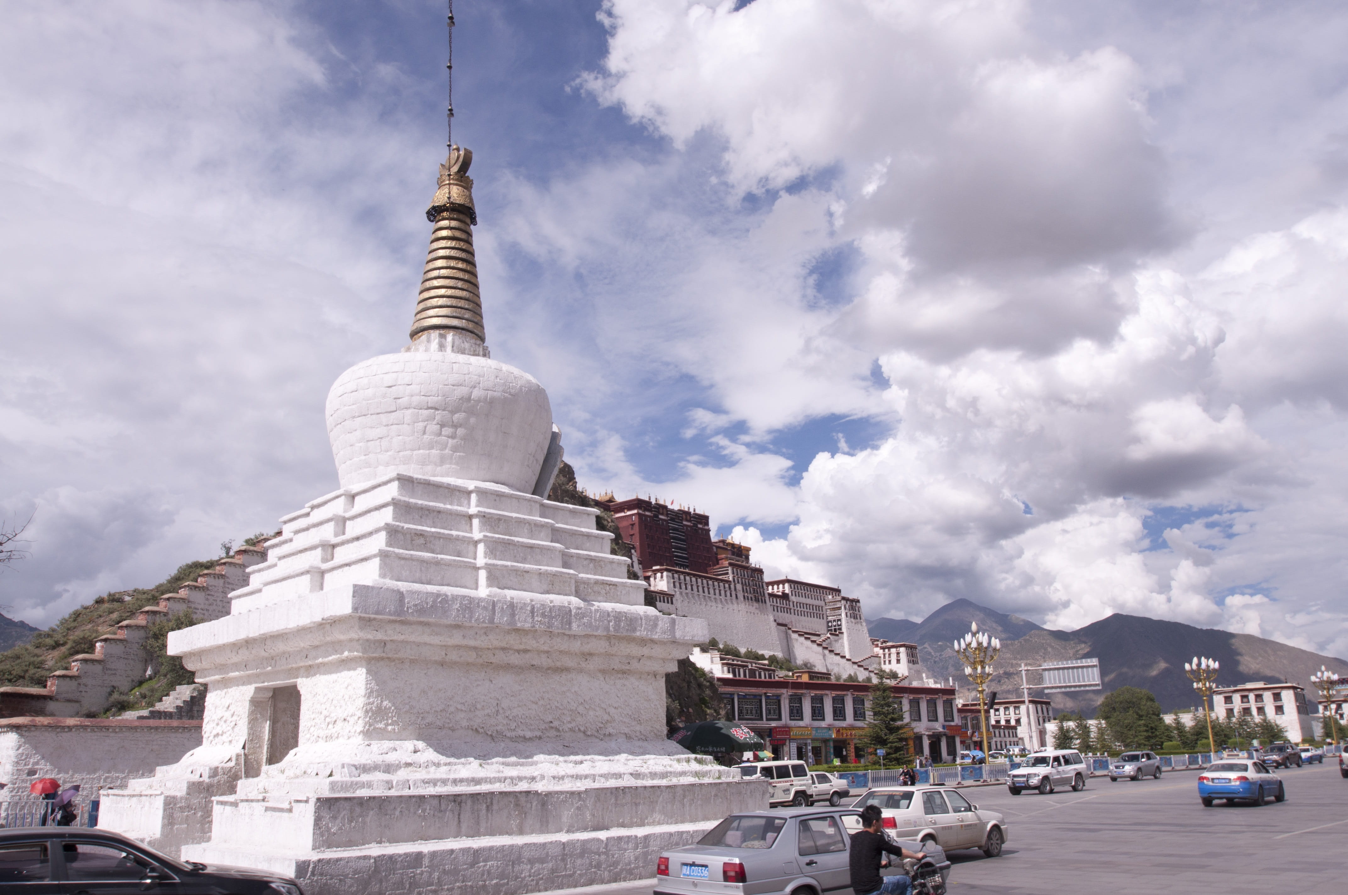 belief, Tibetan, sky, potala, nature, lhasa, religious, architecture, building exterior, heritage, spire, outdoors, culture, asia, worship, spirituality, HD Wallpaper