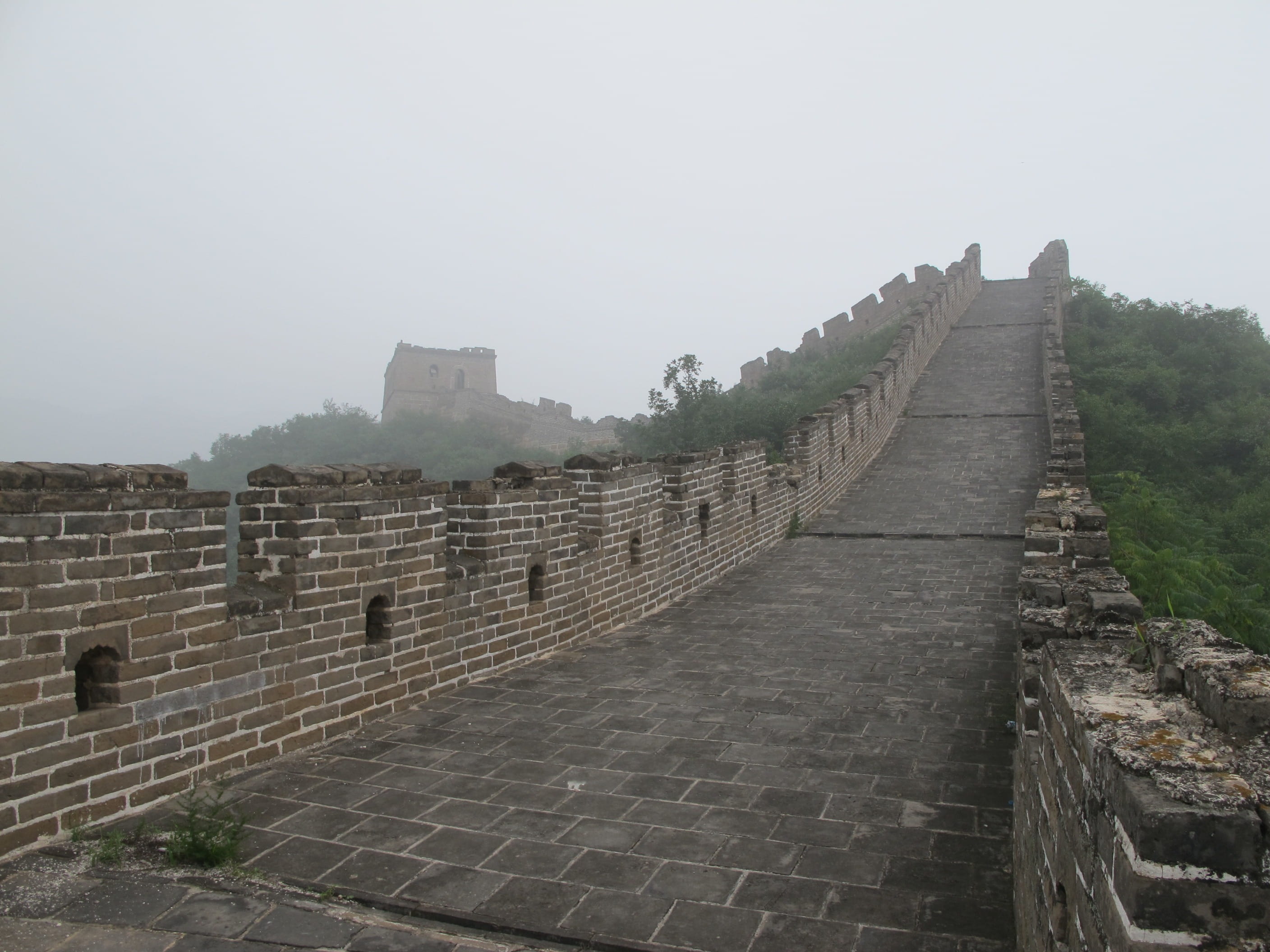 tourism, ancient, great, no people, travel, China, 2K, wall, landmark, outdoors, day, archaeology, stone wall, great wall, architecture, Wall, fog, ancient civilization, HD Wallpaper
