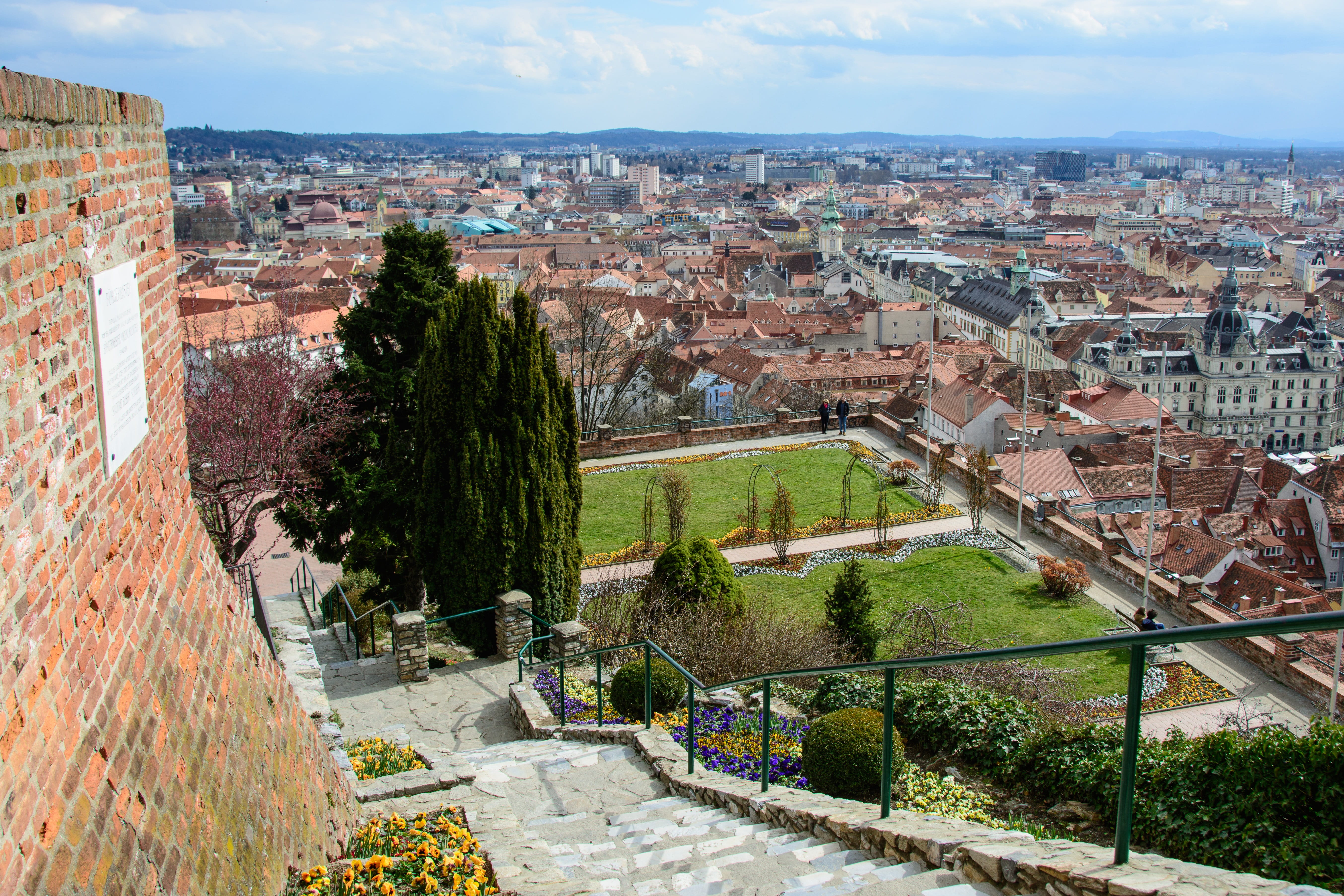 photography, built structure, old town, homes, nature, outdoors, town, buildings, brown, graz, sky, no people, travel, view, building, city, history, aerial, HD Wallpaper