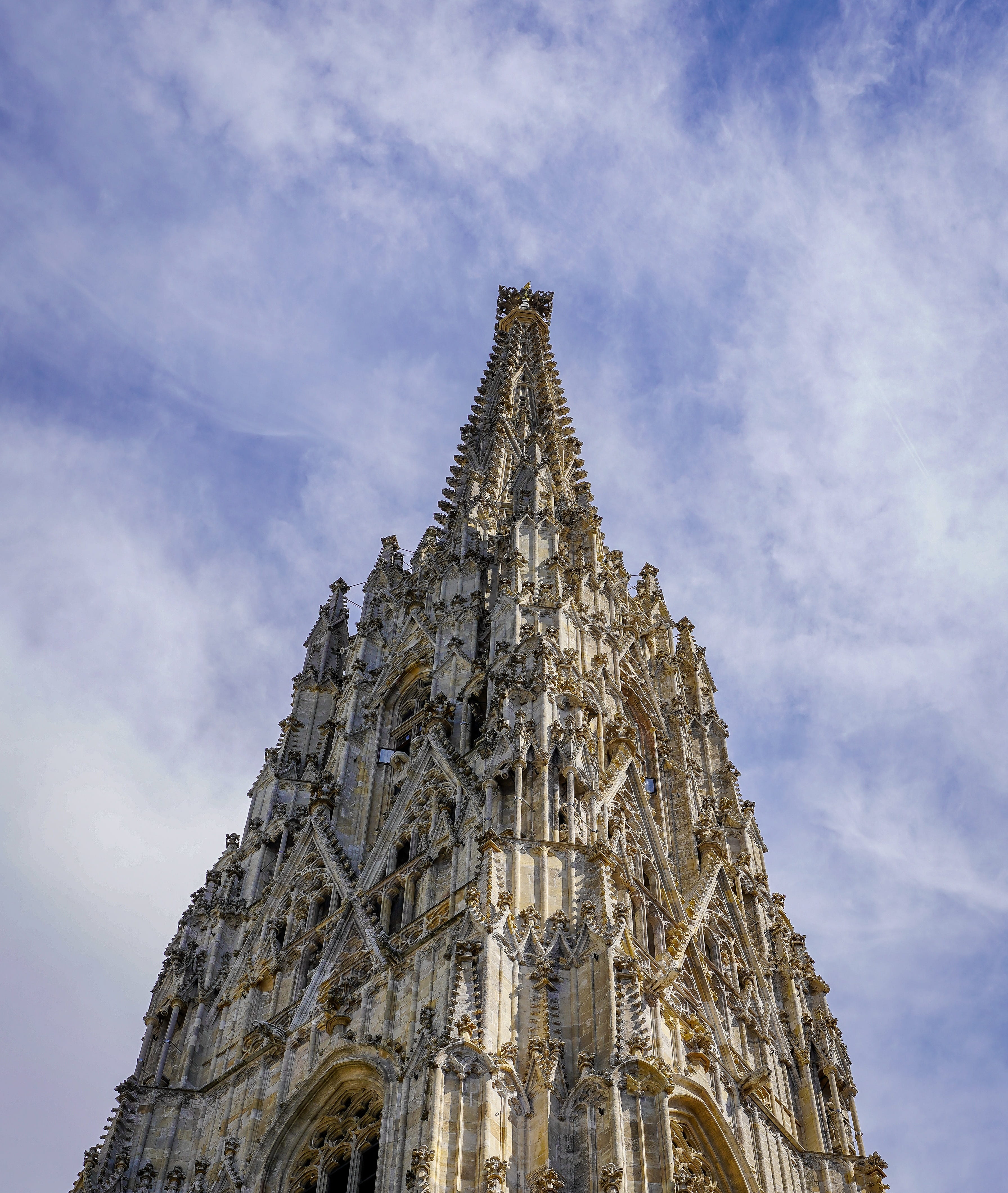 church, 4K, culture, history, the past, place of worship, st stephans cathedral, travel, ornate, city, tower, belief, low angle view, architecture, no people, Phone HD Wallpaper