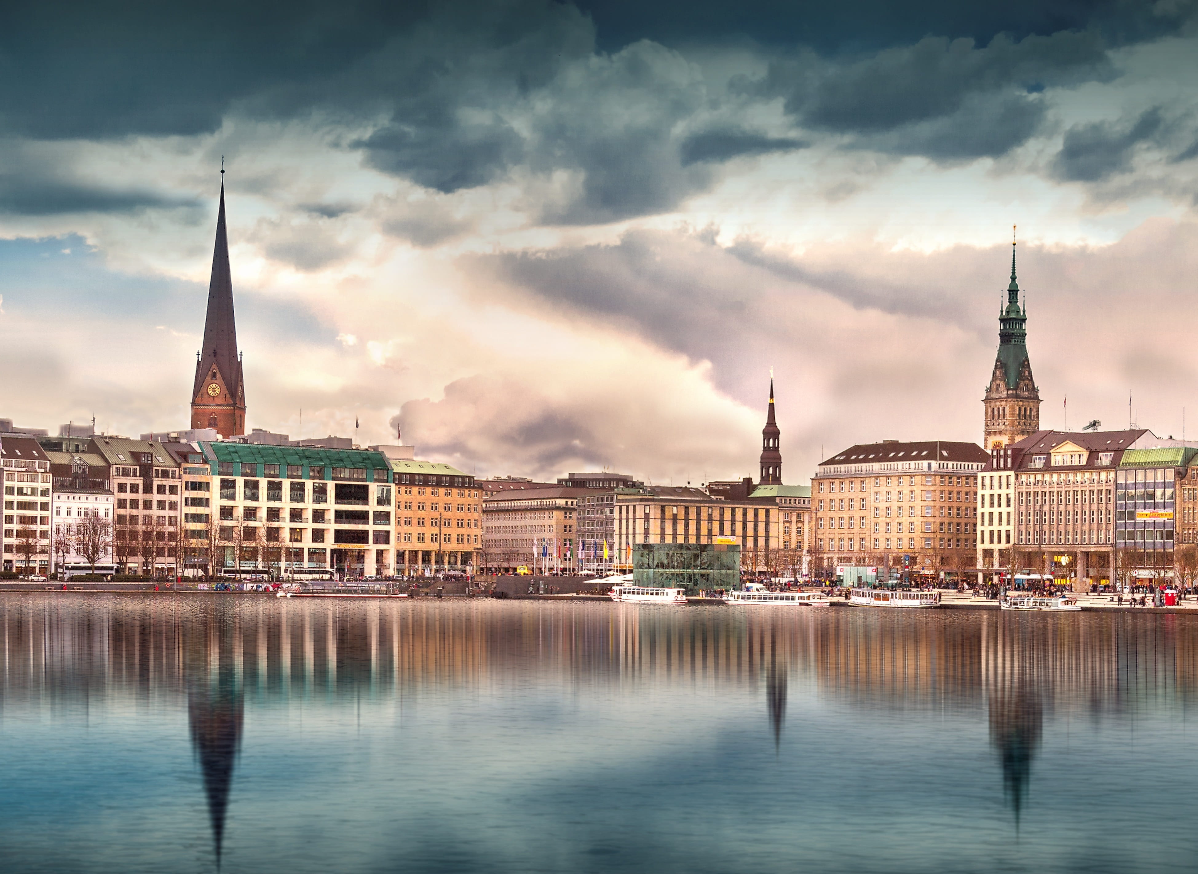 parliament, towers, skyline, building exterior, spire, buildings, 4K, long exposure, building, built structure, travel destinations, waterfront, cloud - sky, HD Wallpaper