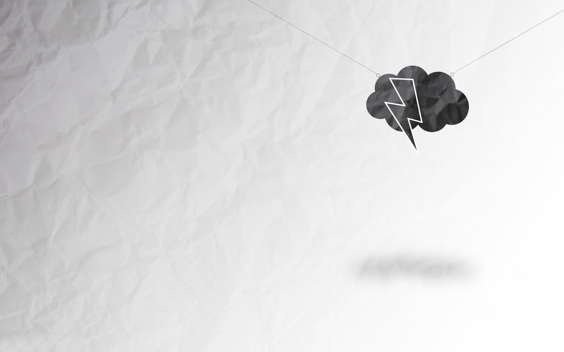 lightning, black wall border paper, minimalistic, cloud, black paper, paper, 1080P, black and white wall paper, 1920x1200, HD Wallpaper