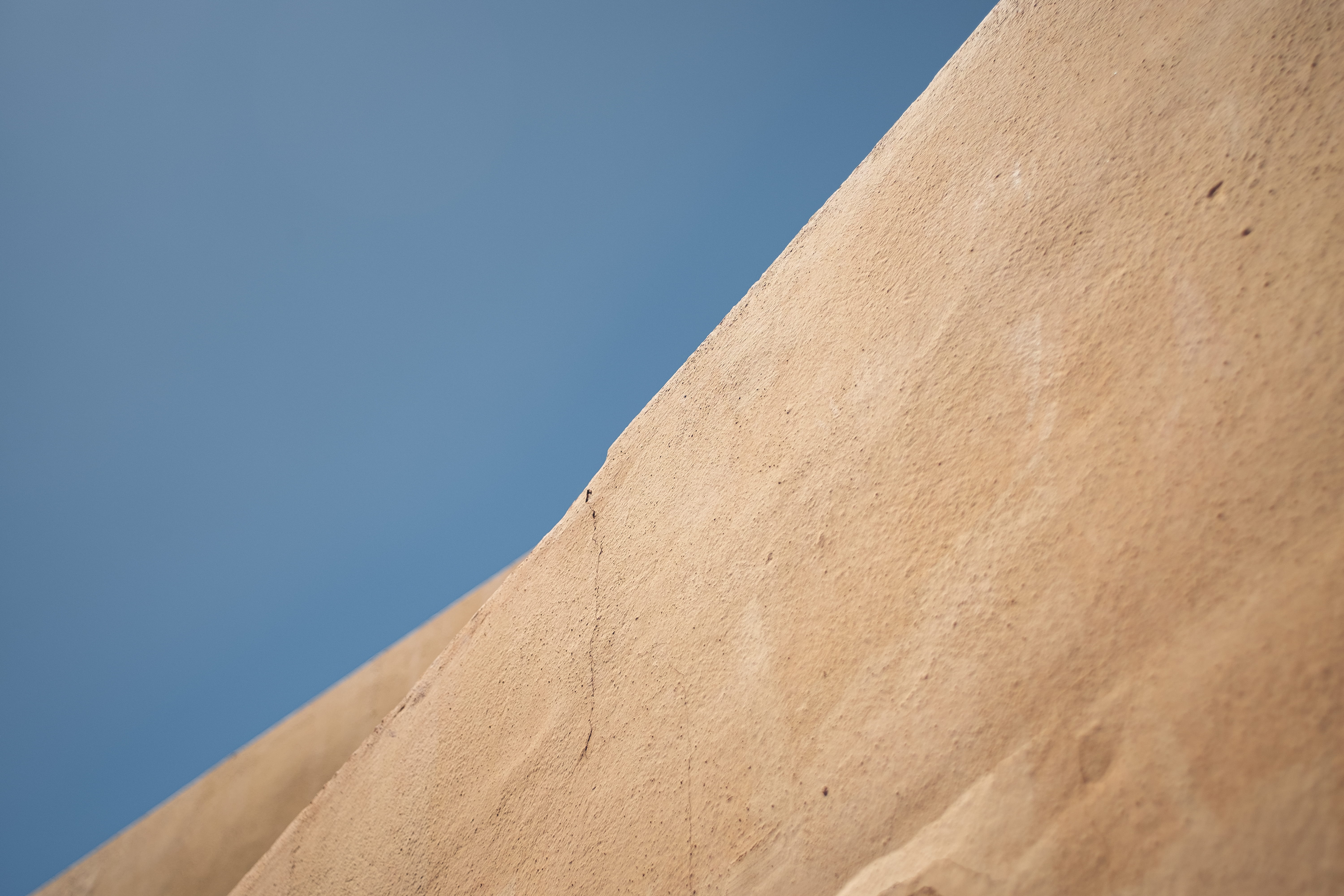 sky, travel destinations, travel, lines, cracking, the past, no people, climate, nature, sand, composition, low angle view, dune, straight, blue, arid climate, HD Wallpaper