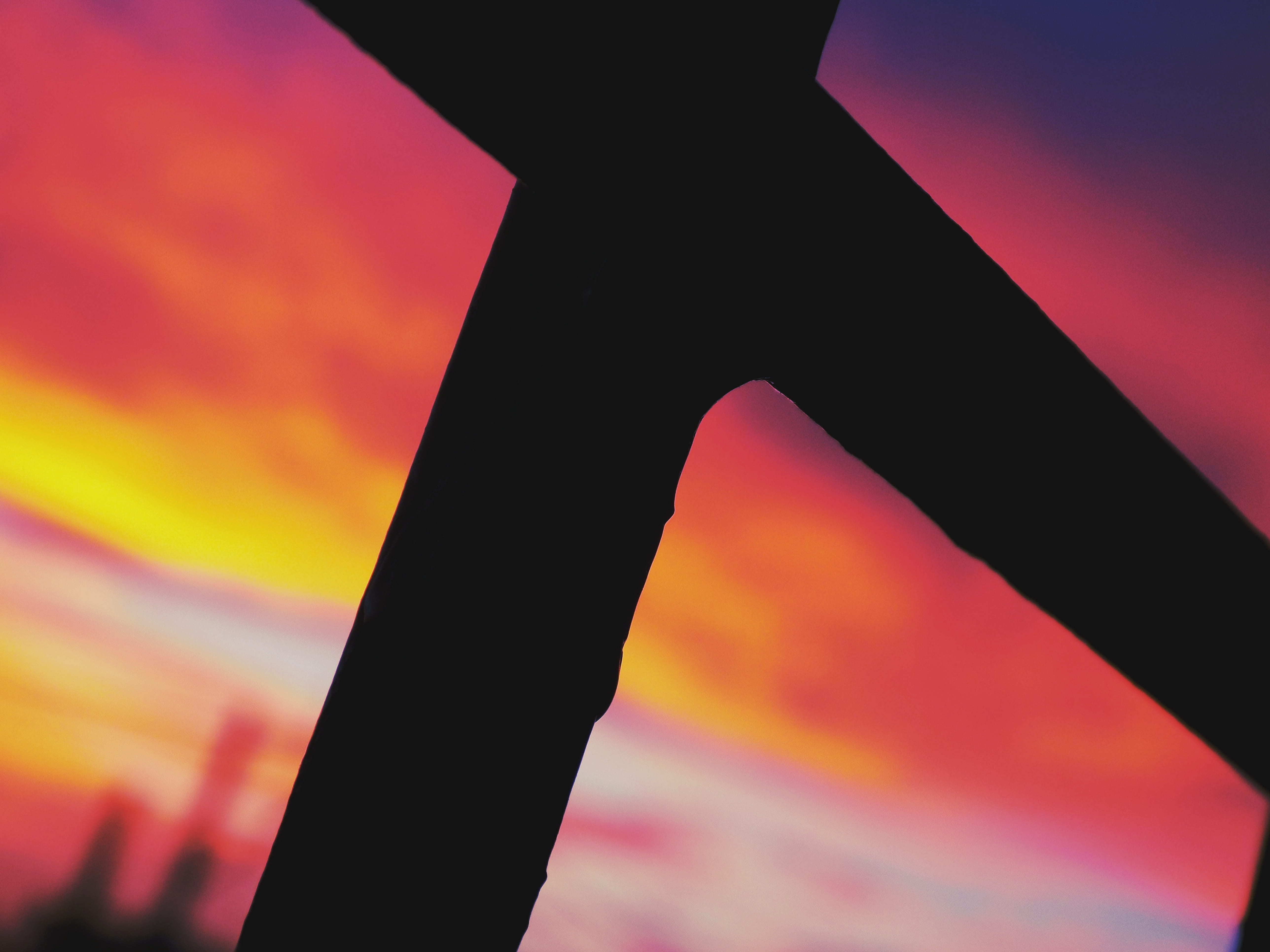architecture, silhouette, triangle shape, pink, santo domingo, nature, negro, orange color, dominican republic, pink color, abstract, shape, cloud - sky, HD Wallpaper