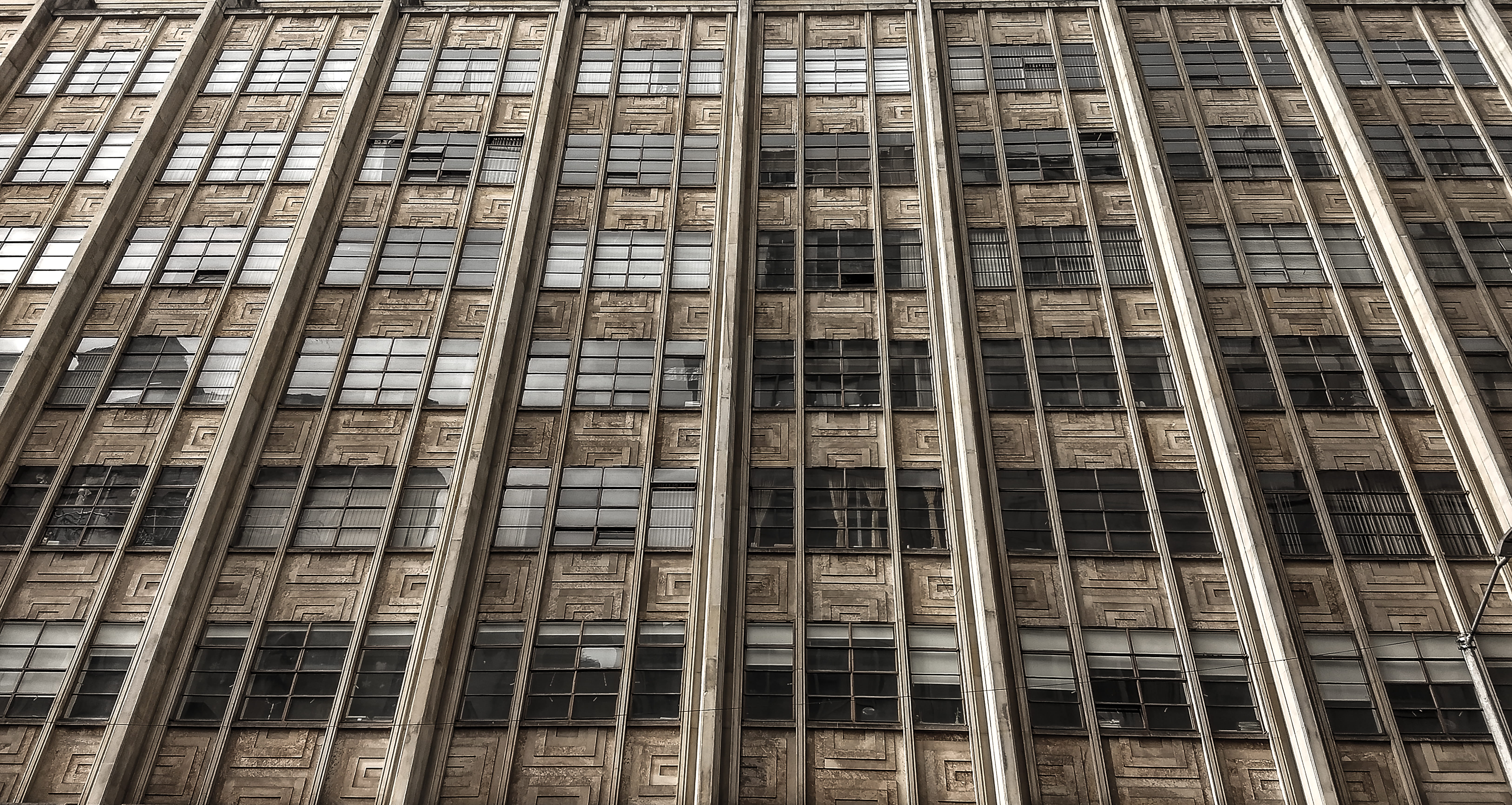 outdoors, windows, building exterior, pattern, arquitectura, day, bogotá, apartment, low angle view, colombia, 60s, backgrounds, industry, structure, 5K, HD Wallpaper